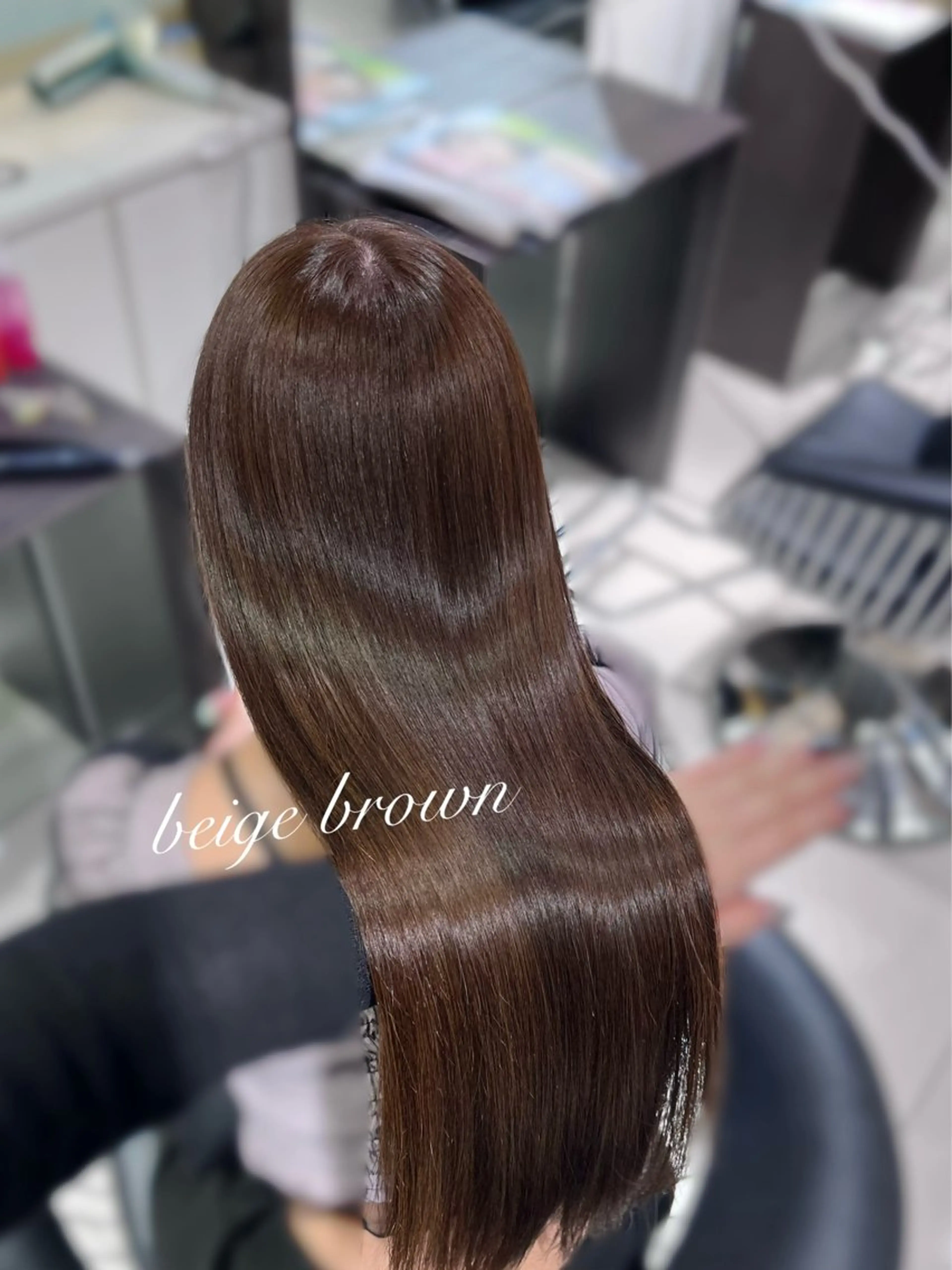 ロング カット ヘアカラー トリートメント レイヤー×艶髪🤎. 𝜗𝜚hitomiのヘアスタイル