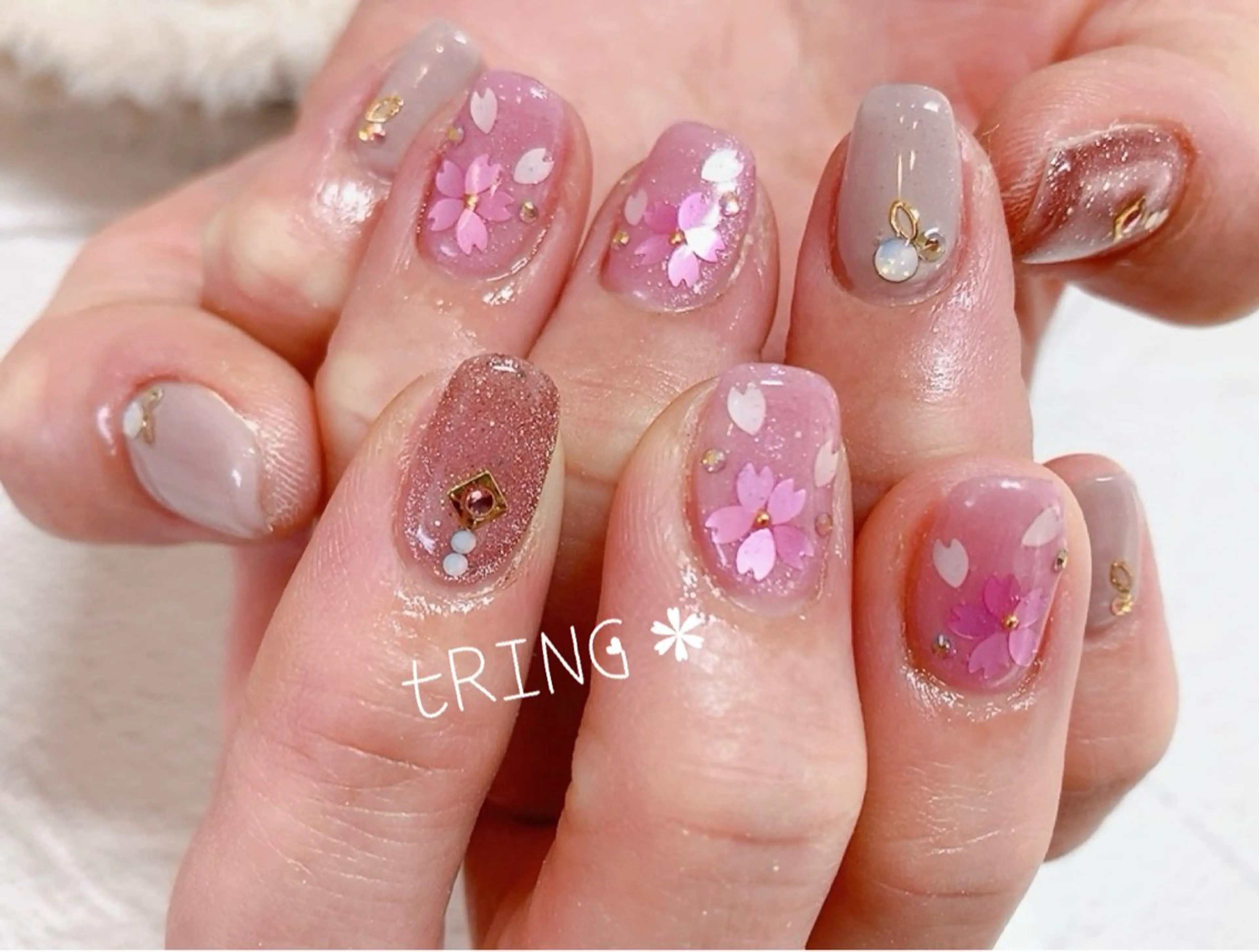 ネイル ハンドネイル tRING* しいの木台のネイルデザイン