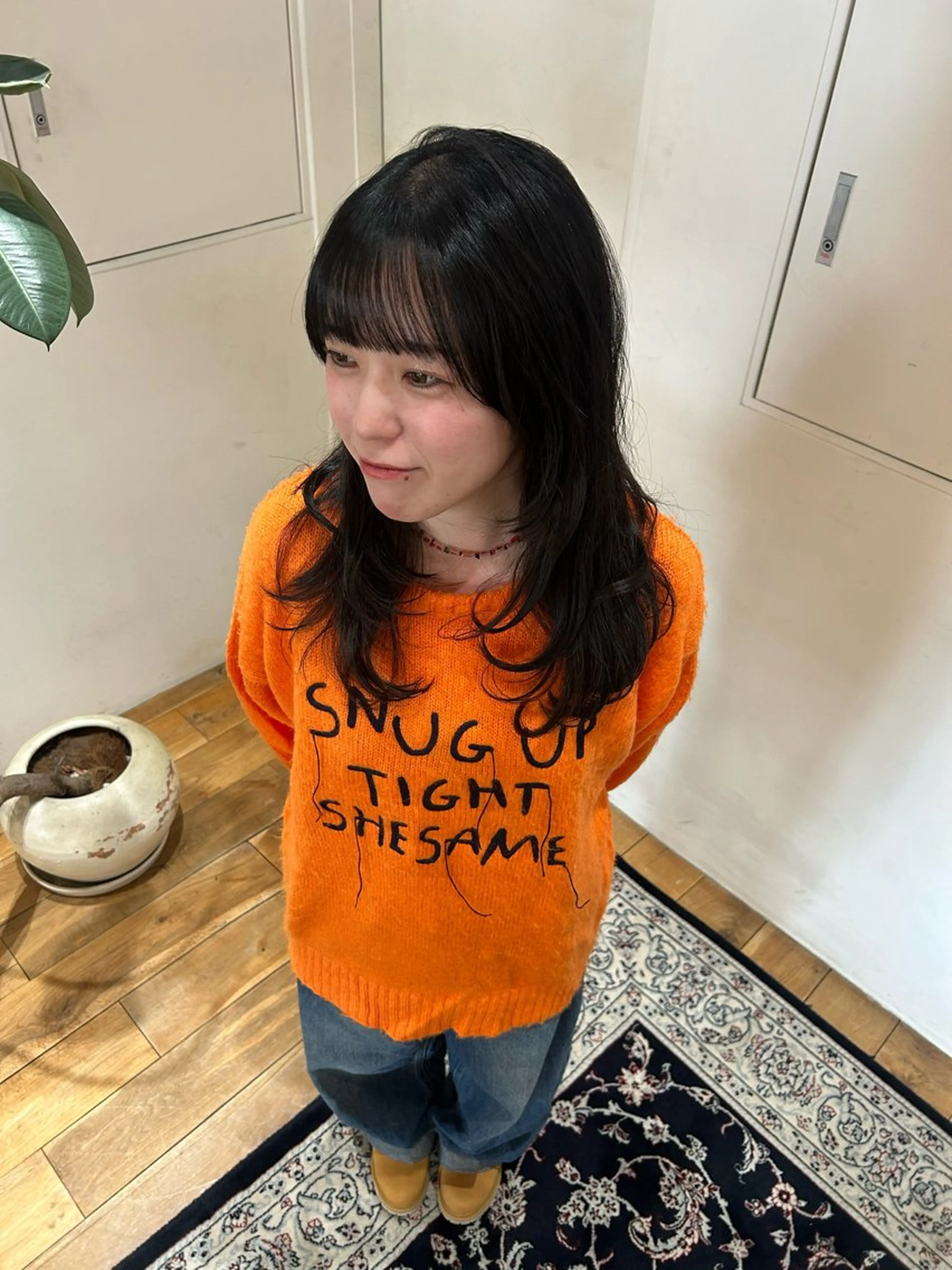 セミロング レイヤーカット カット ヘアカラー CLEO hair fika所属・山本 夏樹のヘアスタイル