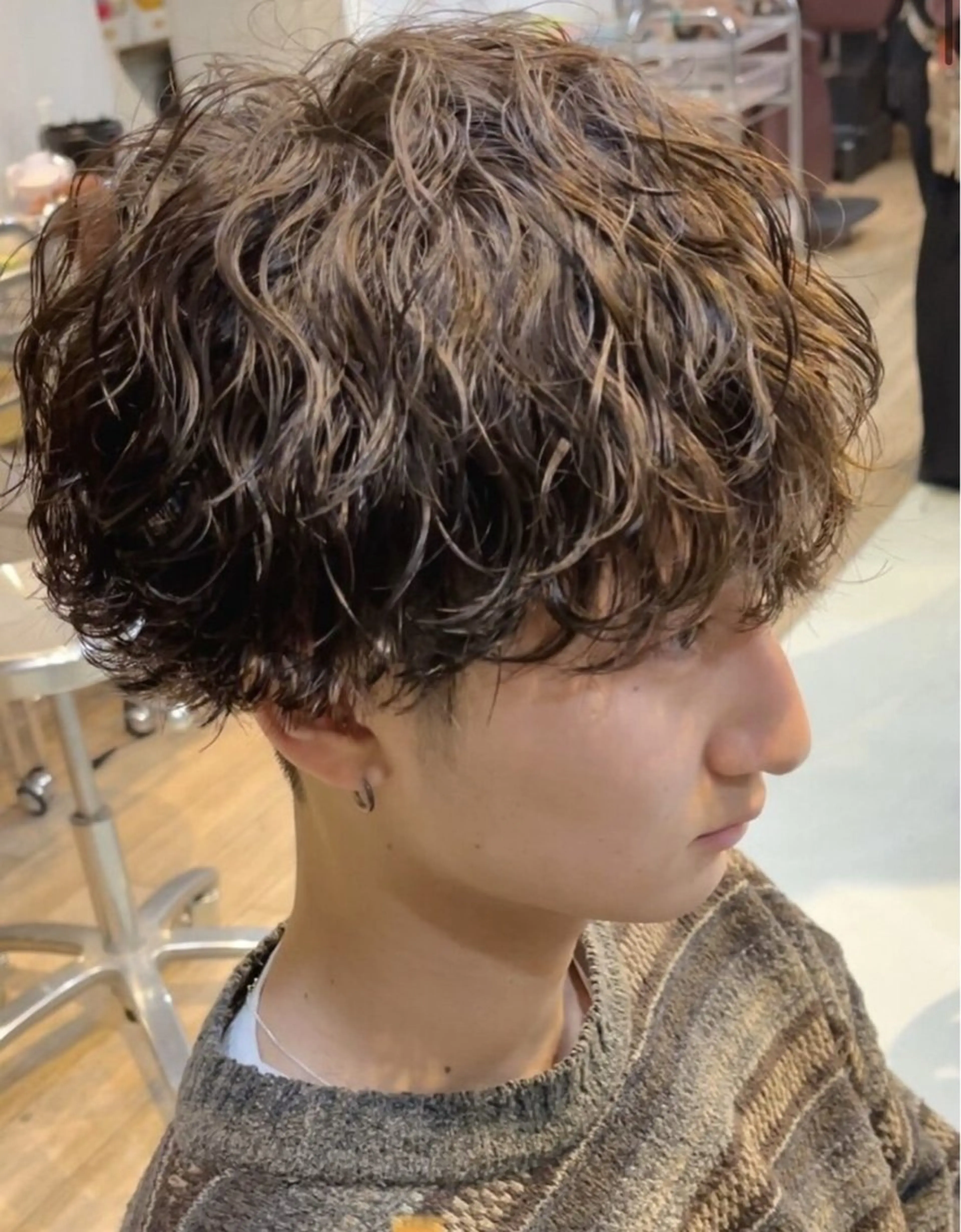 パーマ メンズ パーマ 🌀toa/波巻き✨ /メンズパーマ／栄のヘアスタイル