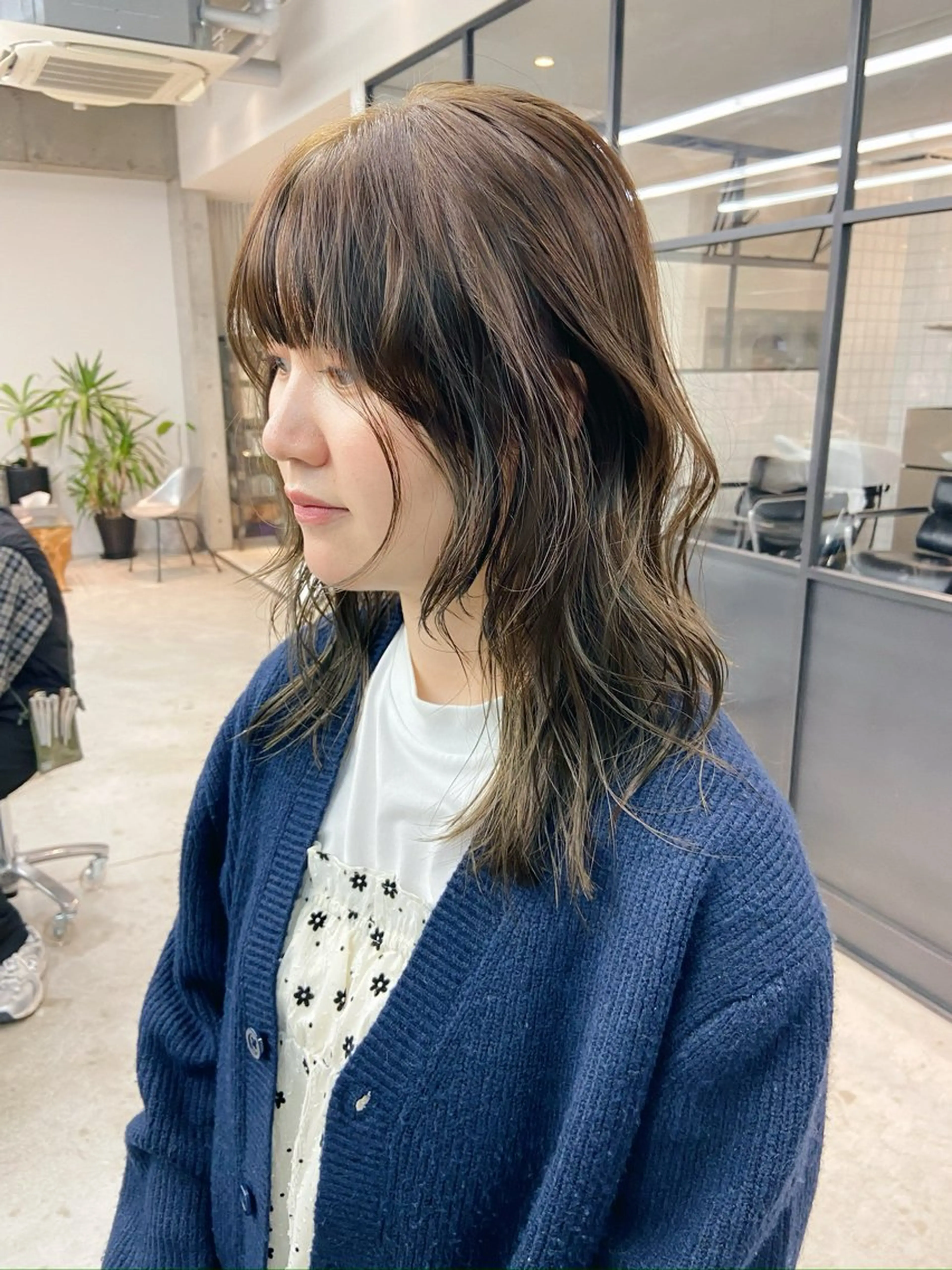 カラー ブラウンカラー オリーブブラウン ＆style所属・rikuto カット/パーマのヘアスタイル