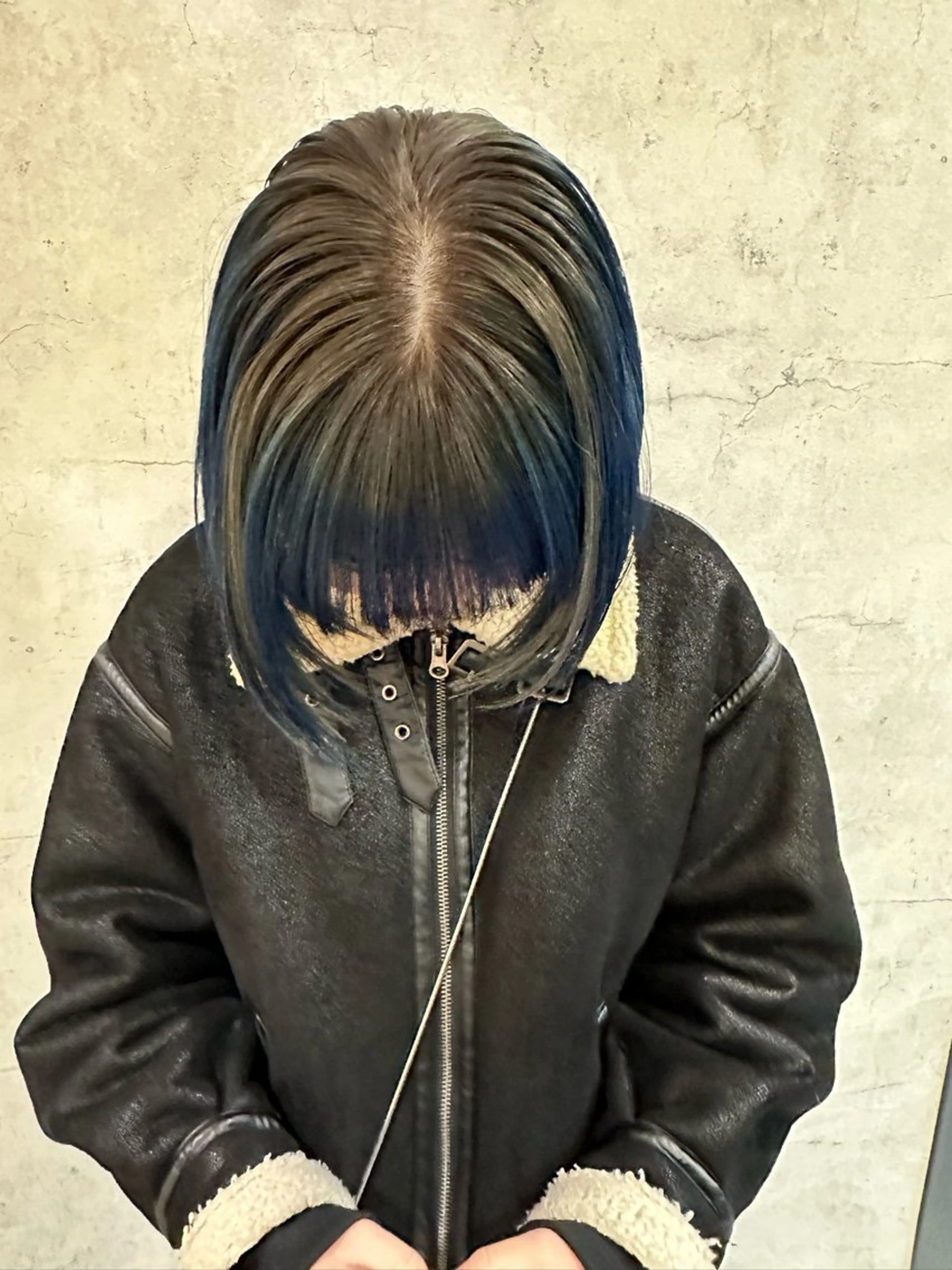 ミディアム ヘアカラー 平野恵/透明感カラー ブリーチ/ボブのヘアスタイル