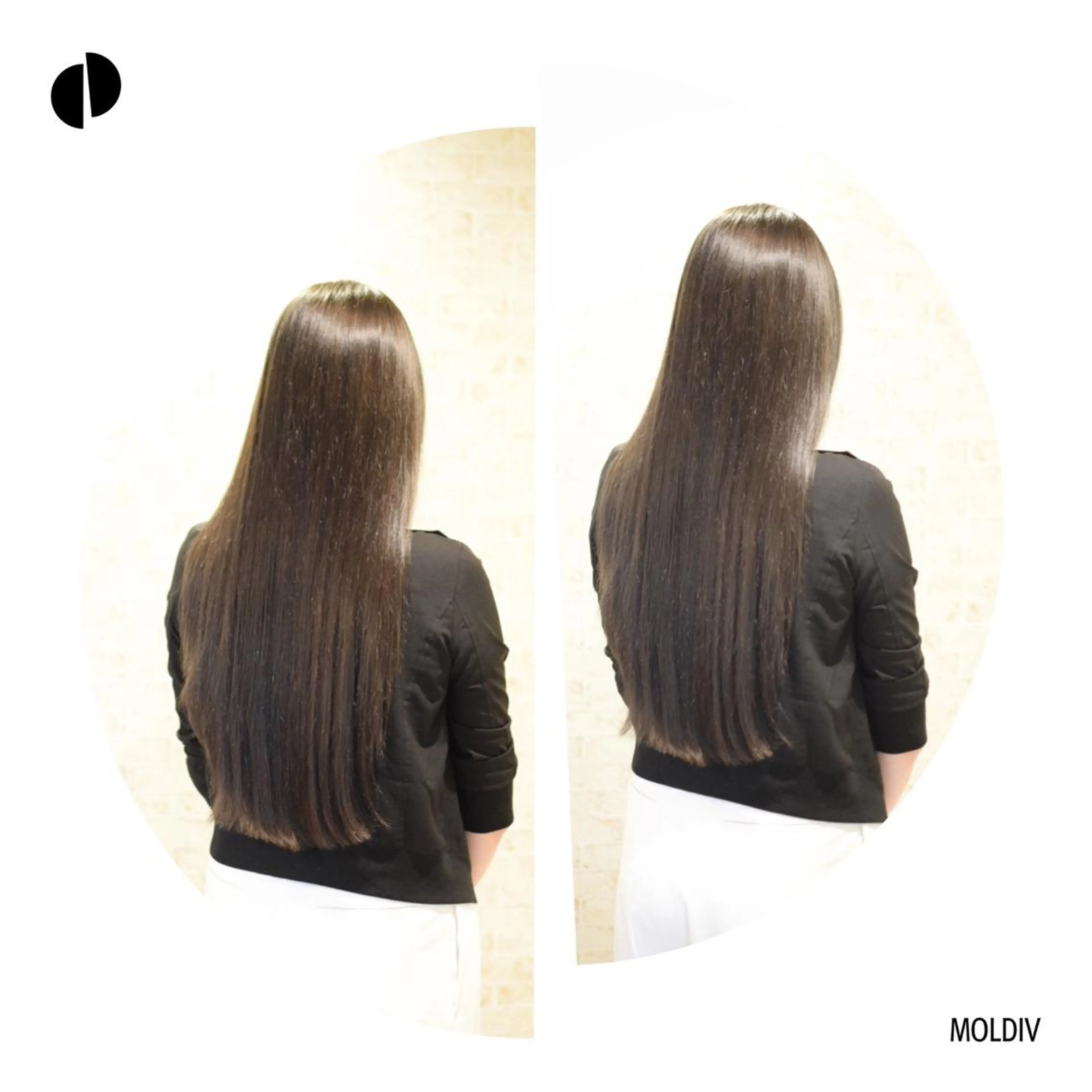 ロング カラー アッシュ ネイビーカラー ✨縮毛矯正✨髪質改善 ナカシマ ユミのヘアスタイル