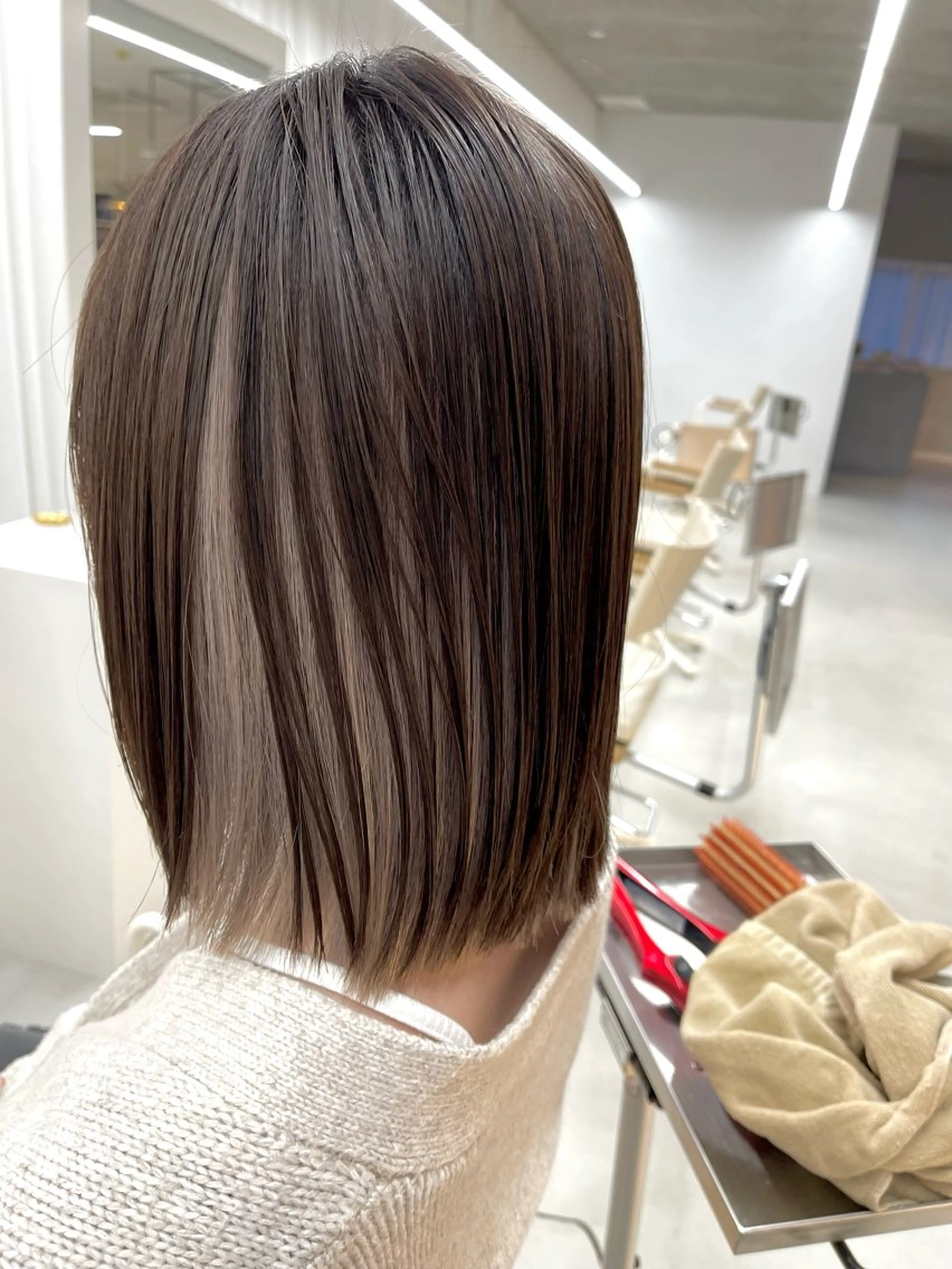 ミディアム カラー 柴田泰秀sotti. 髪質改善/ブリーチのヘアスタイル