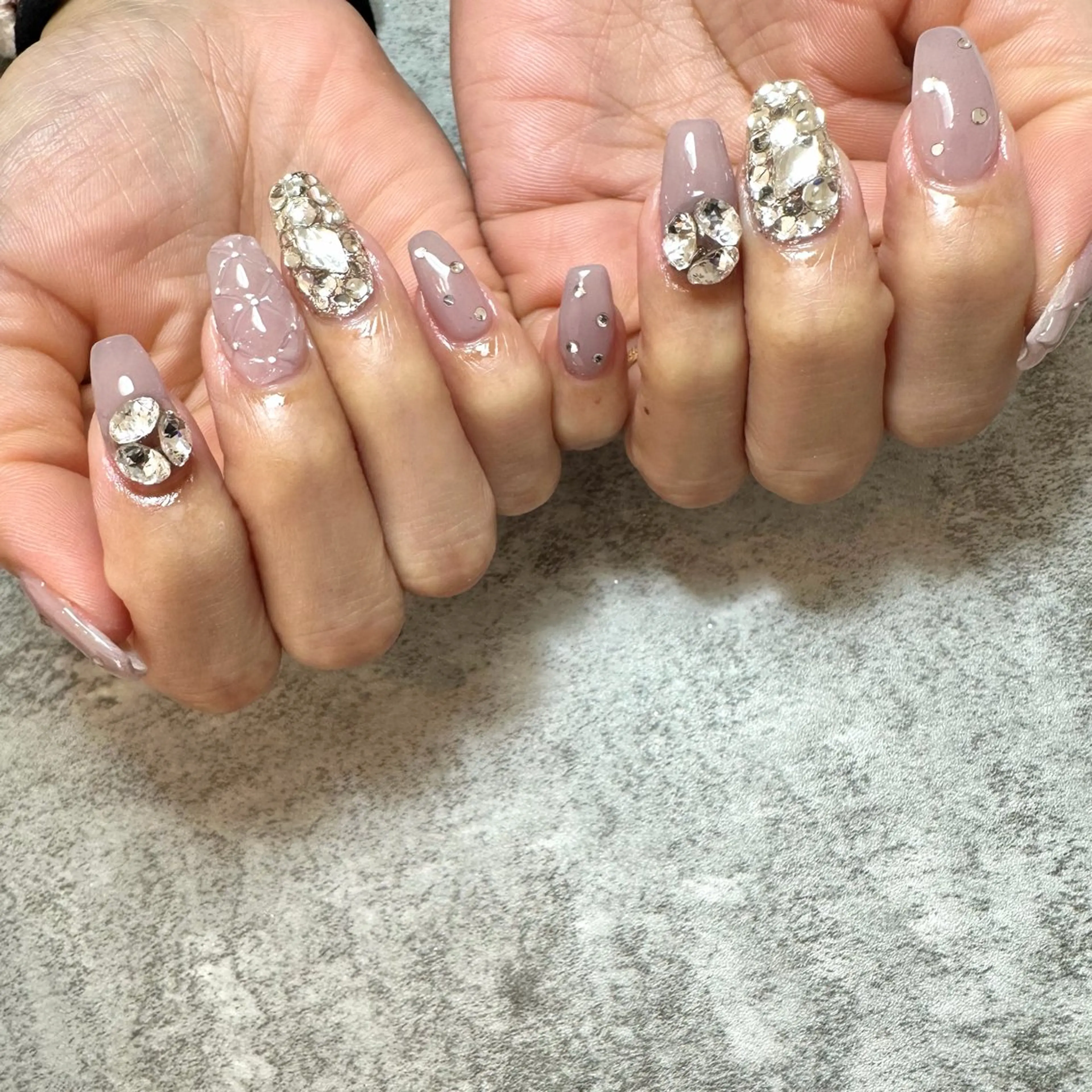 ネイル ピンク パープル Mii nailのネイルデザイン
