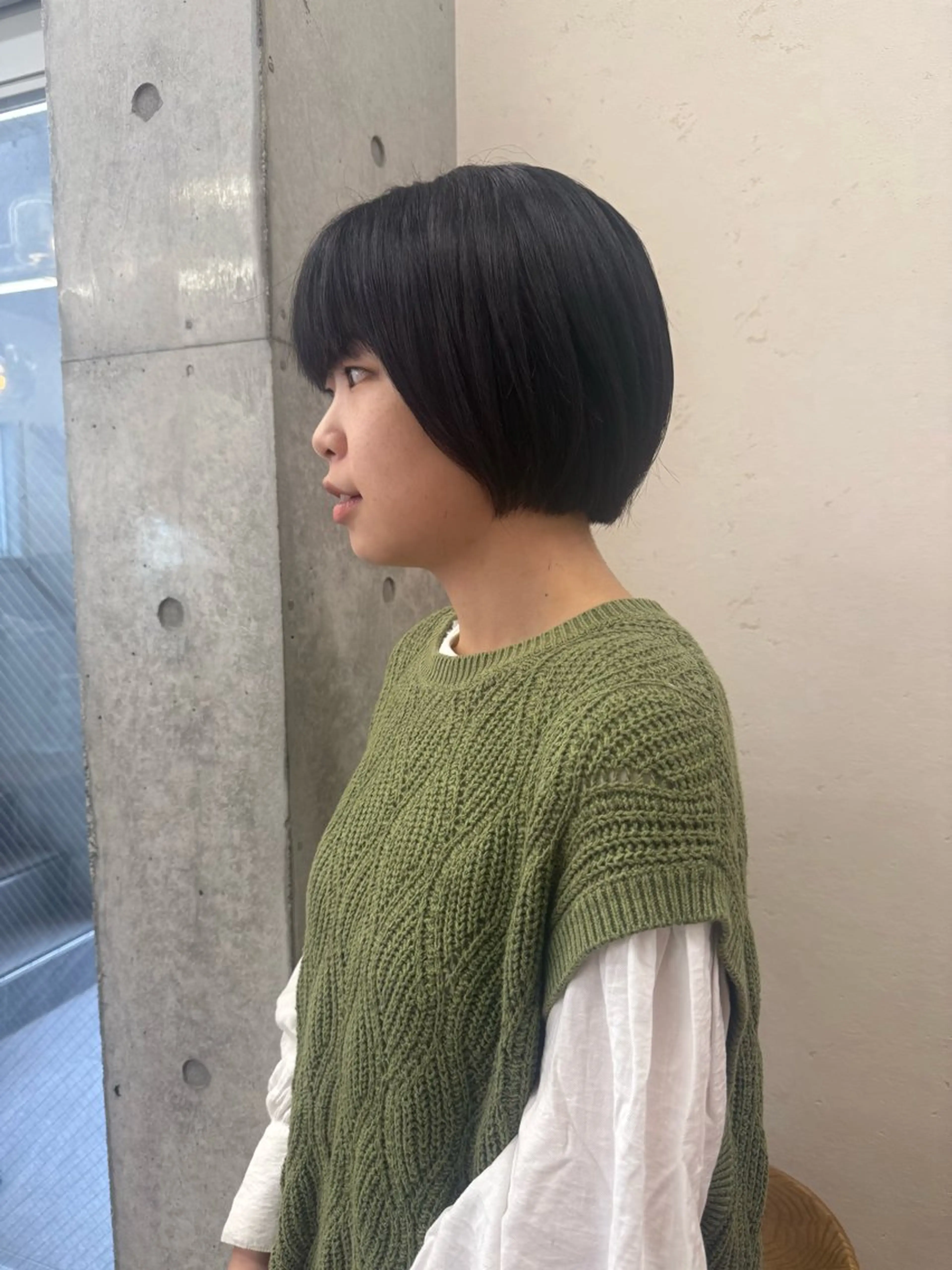 前髪カットの写真