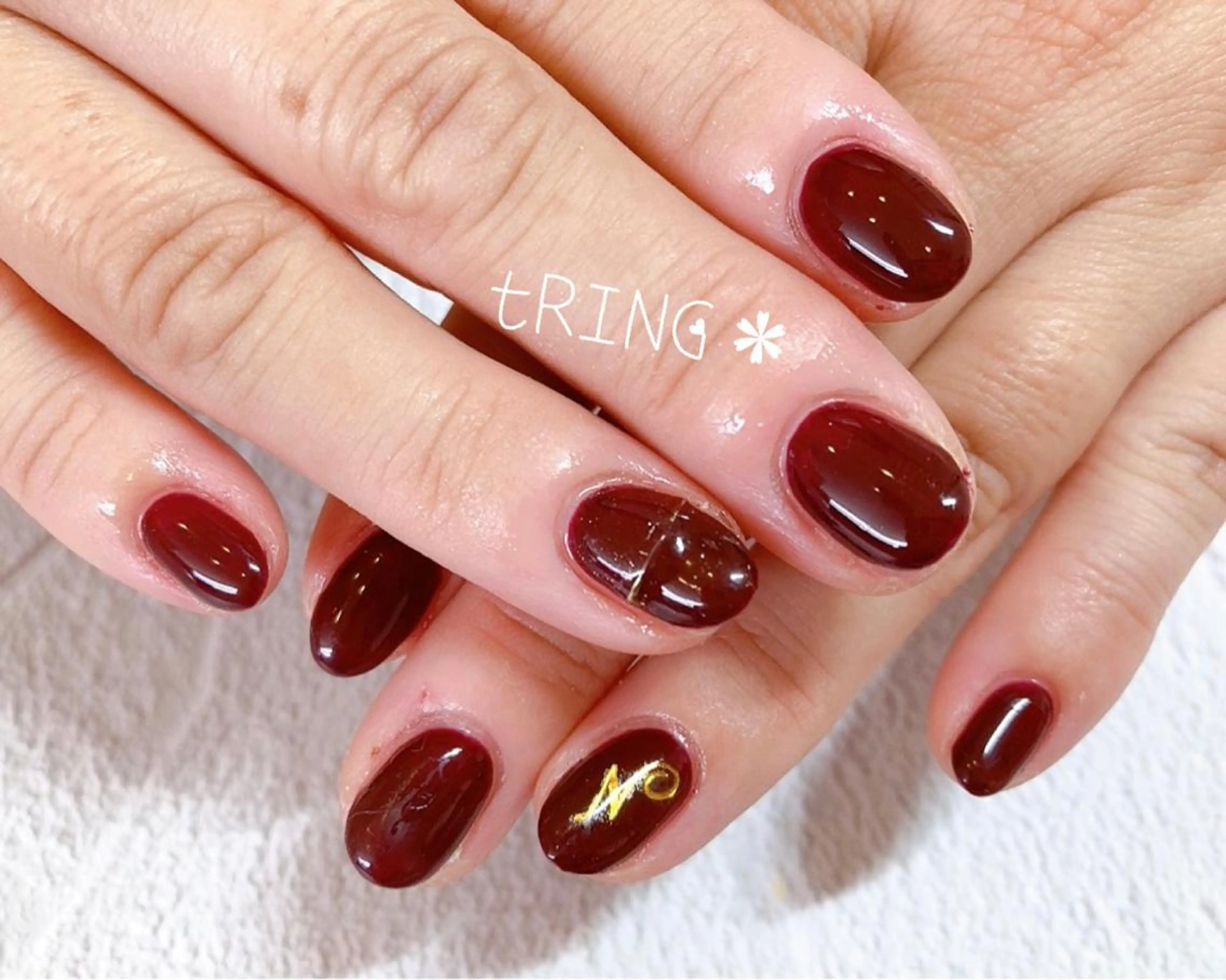 ネイル ハンドネイル tRING＊ しいの木台のネイルデザイン