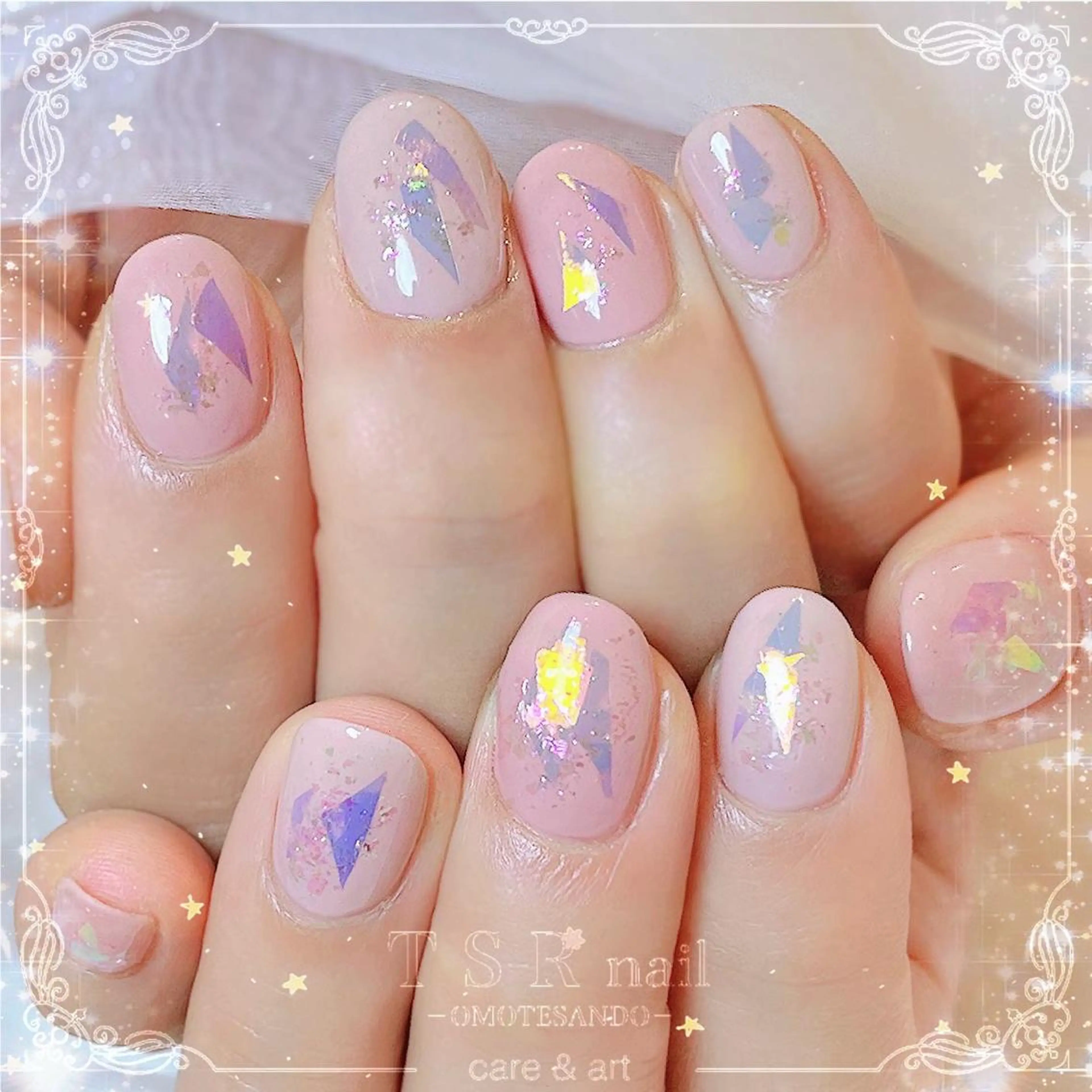 ネイル 桜ネイル ジェルネイル ワンカラーネイル ピンク ハンドネイル ハンドケア 爪咲 りり花のネイルデザイン