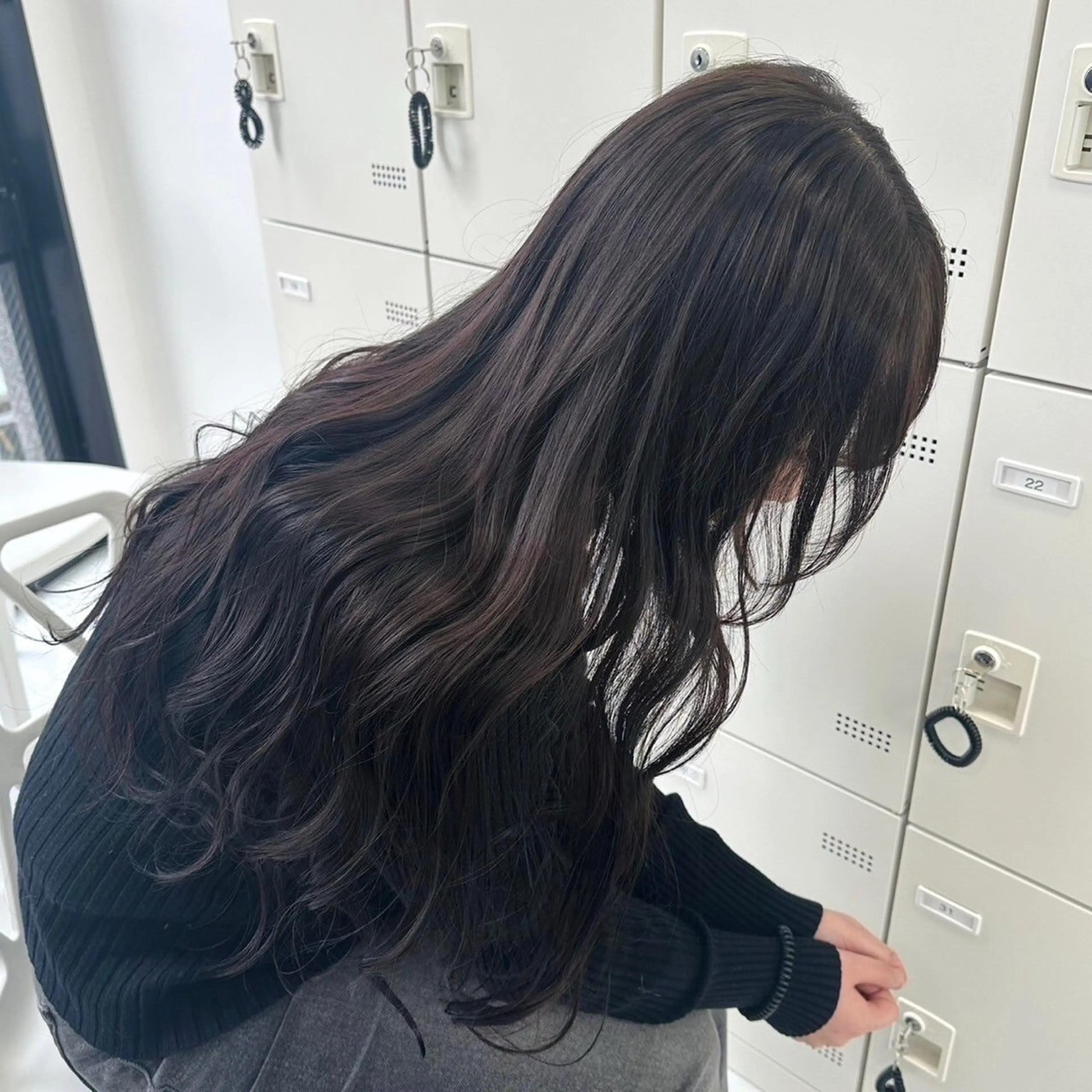 ロング カラー BABY 艶髪暗髪ヘア💖達人のヘアスタイル