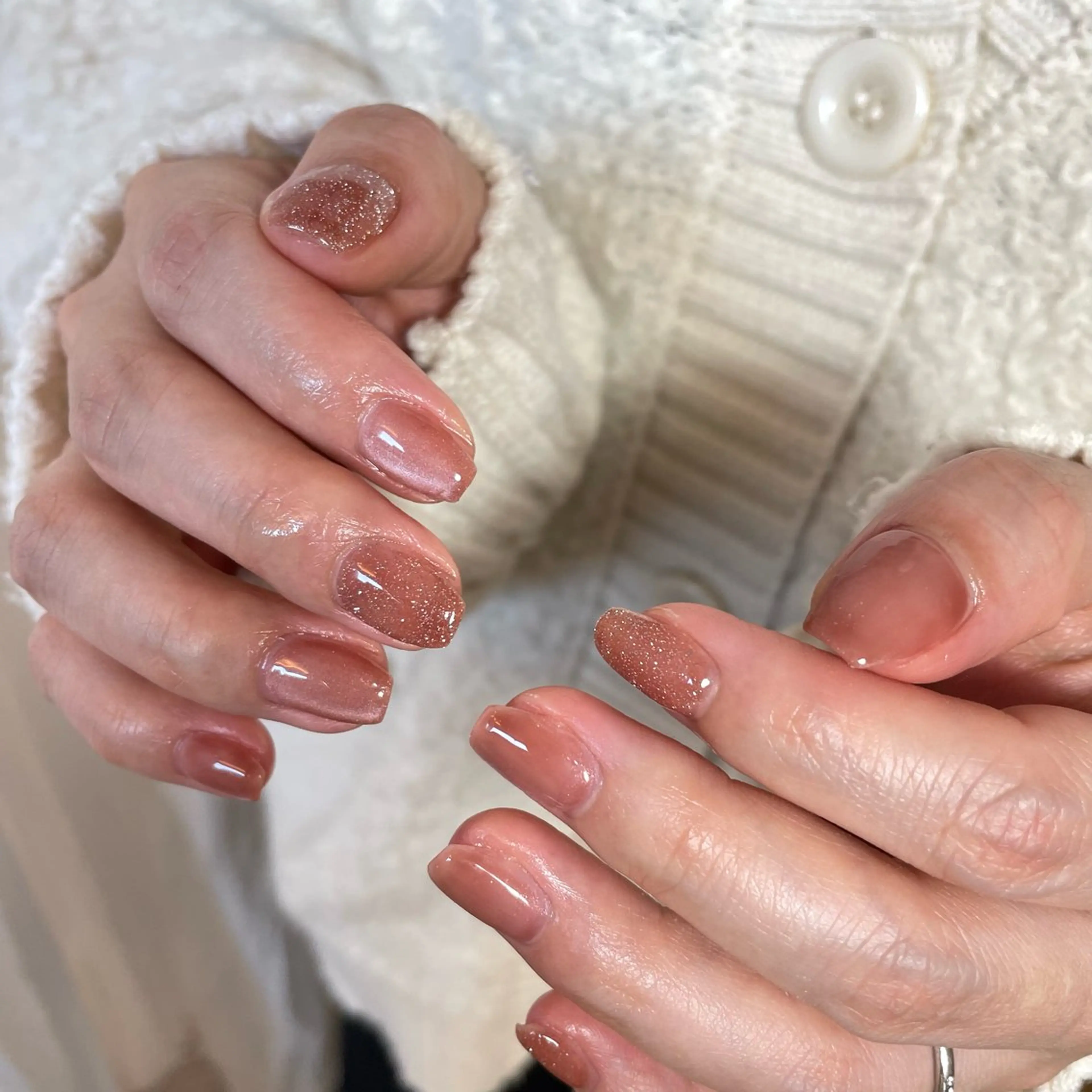 ネイル フラッシュネイル キラキラネイル マグネットネイル Agapi所属・Agapi💐 momoのネイルデザイン