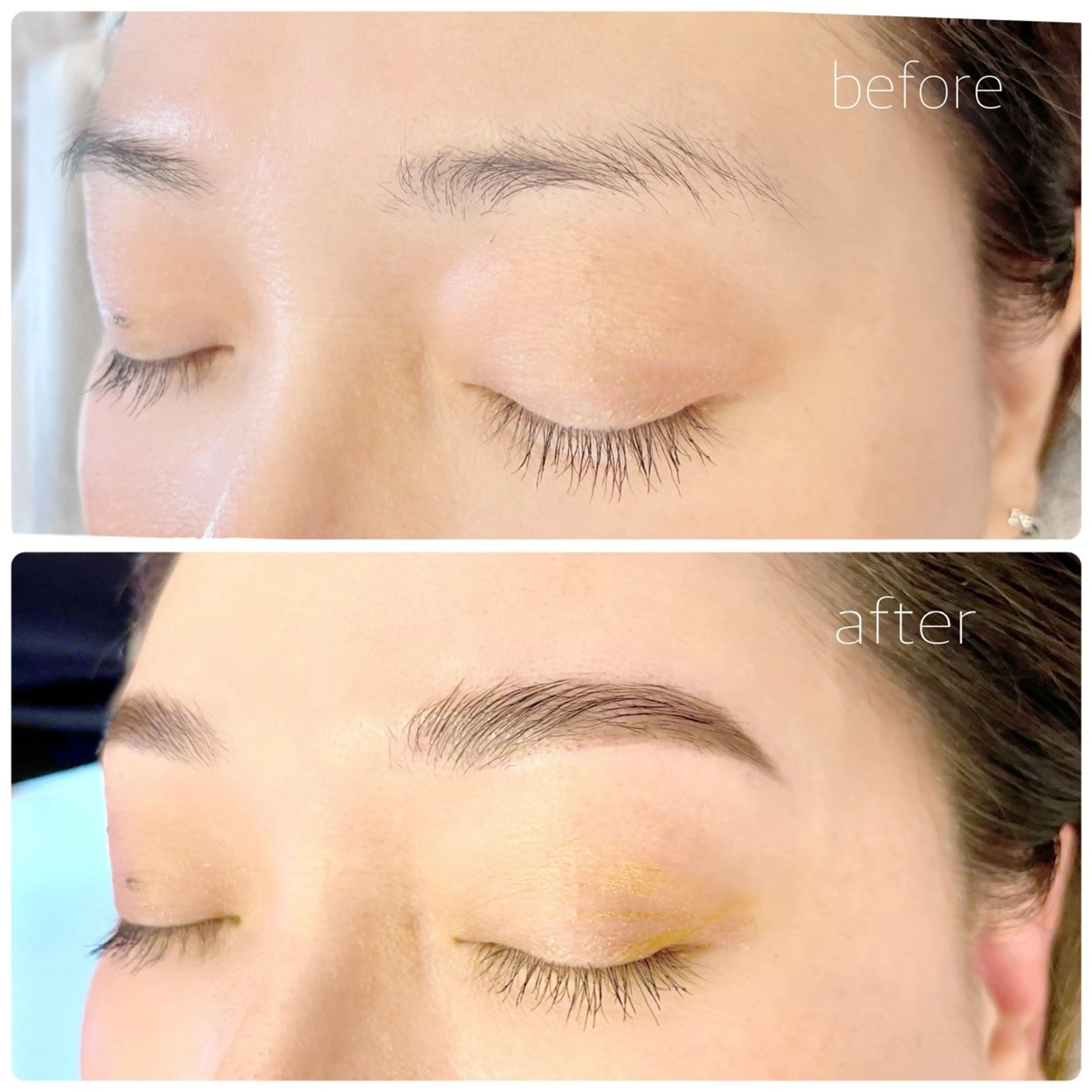 眉ワックス【美眉スタイリング】+毛流れ矯正【パリジェンヌブロウリフト】仕上げメイク込み✨の写真