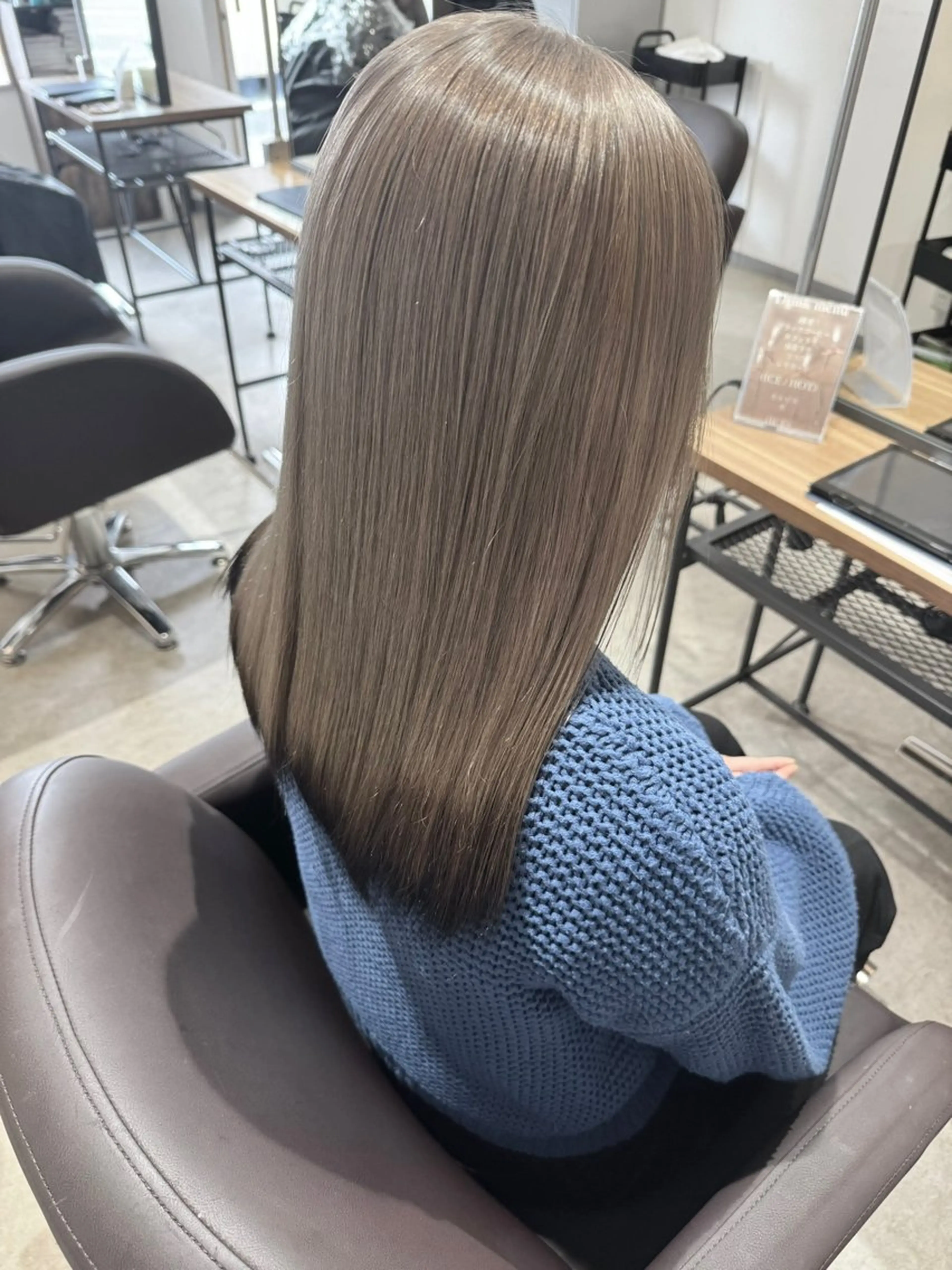 セミロング ボブ 韓国風ヘア レイヤーカット 縮毛矯正 ✨髪質改善美髪矯正✨ ボブ/韓国レイヤー✨のヘアスタイル