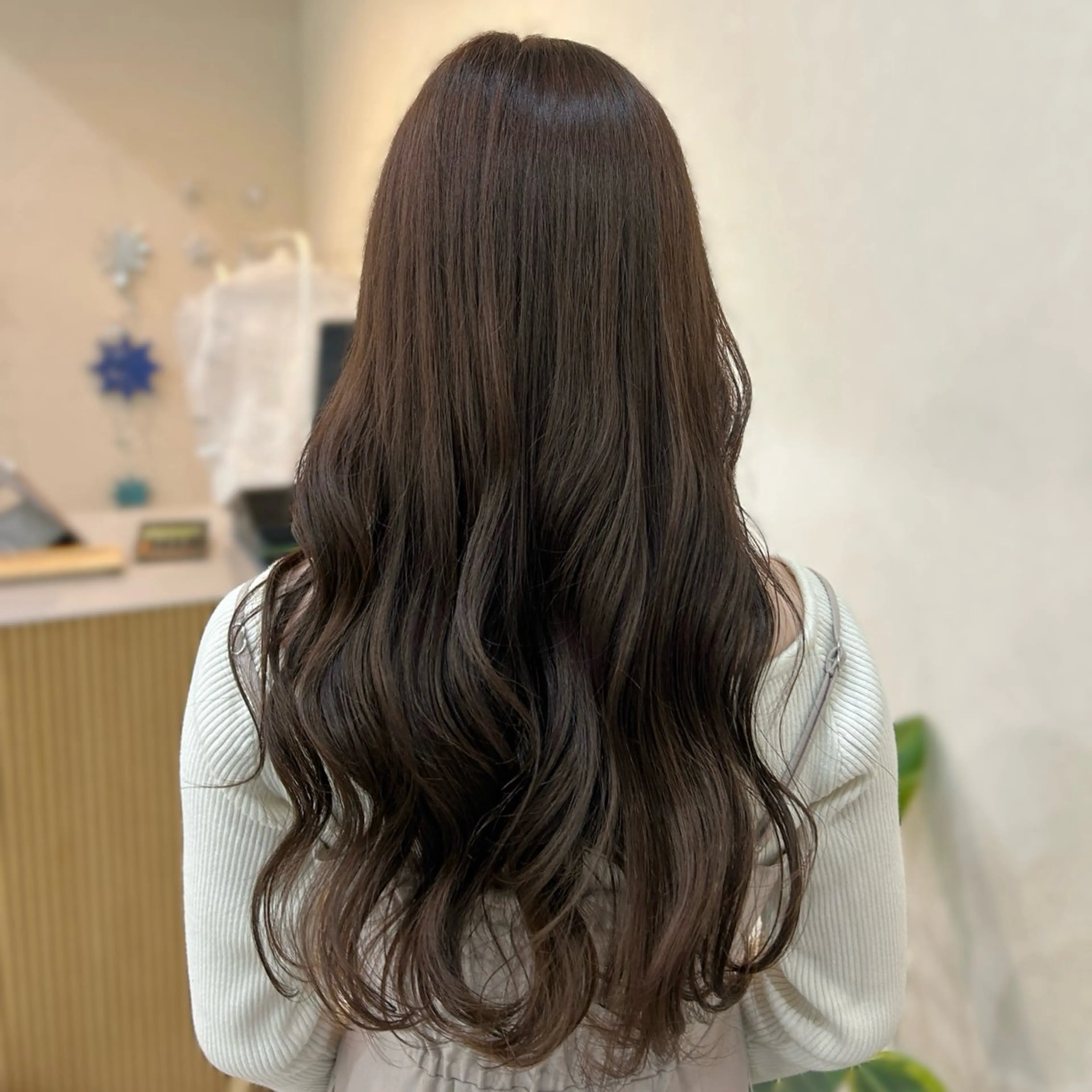 ロング トリートメント カット ヘアカラー トリートメント MIDORI🌙 透明感/ベージュのヘアスタイル