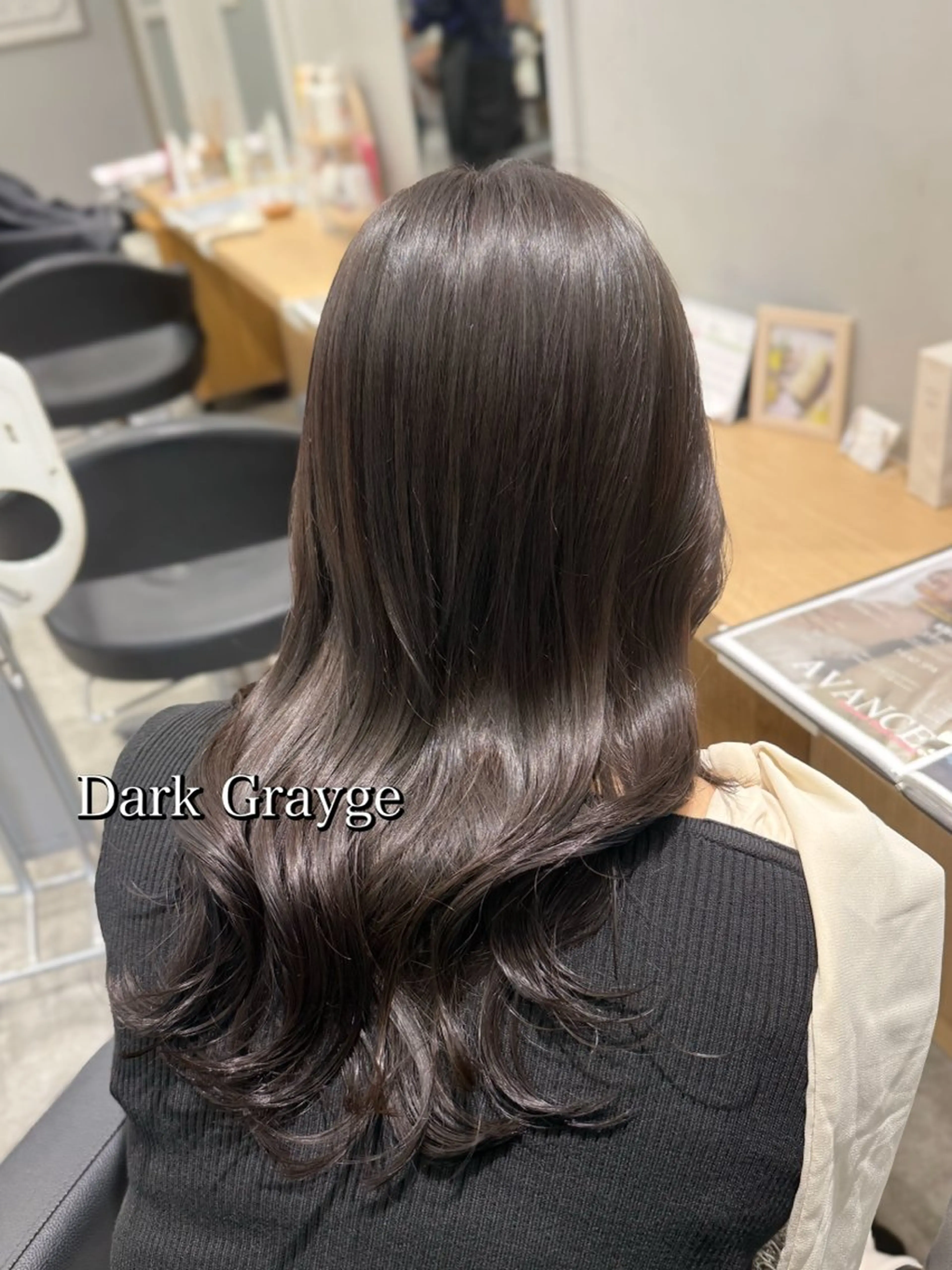 セミロング カラー ブリーチ 透明感カラー ブリーチなしカラー カット ヘアカラー 雰囲気似合わせ/永田 汰伊智/艶カラー🫧のヘアスタイル