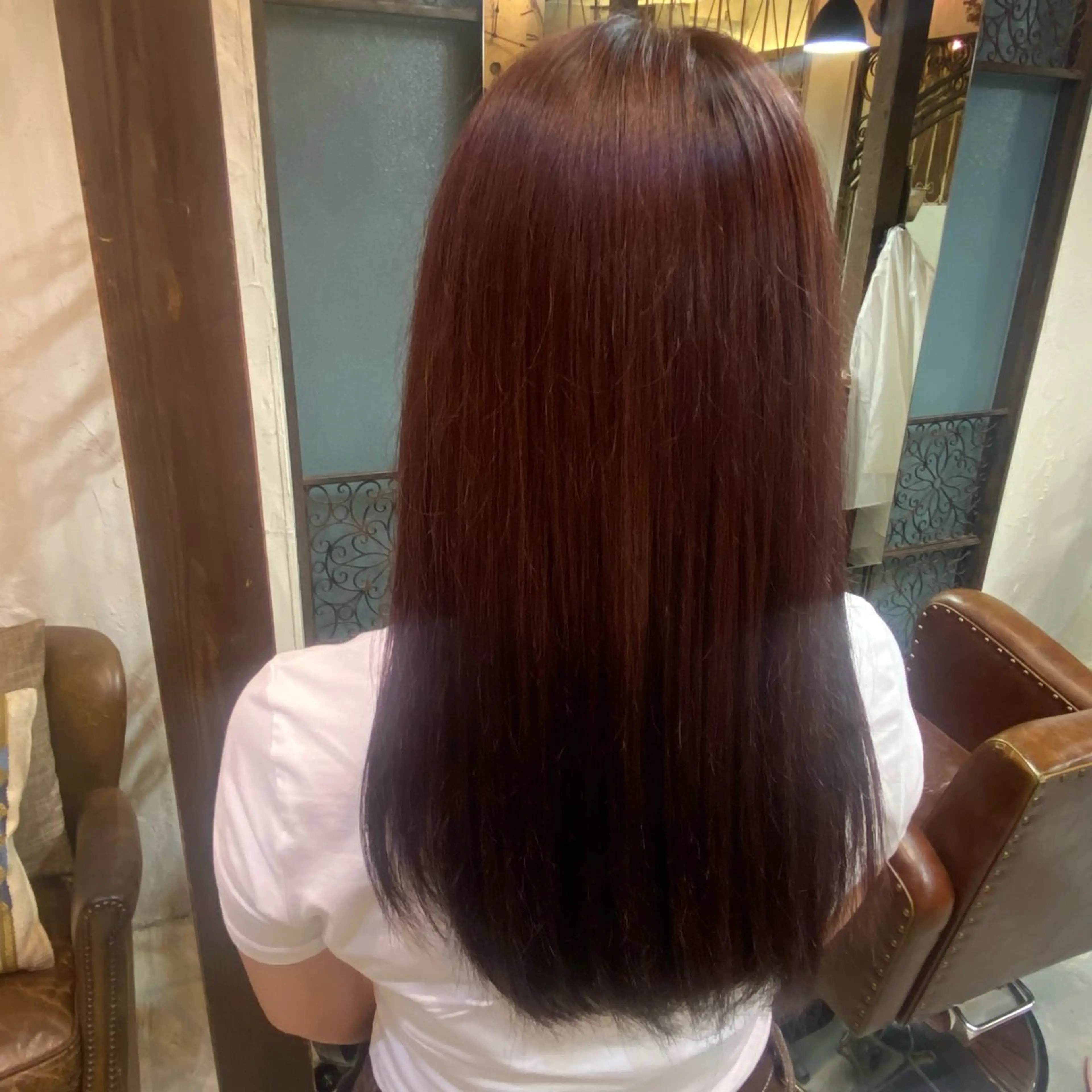 ロング 小森田　果怜 カラー、縮毛矯正のヘアスタイル