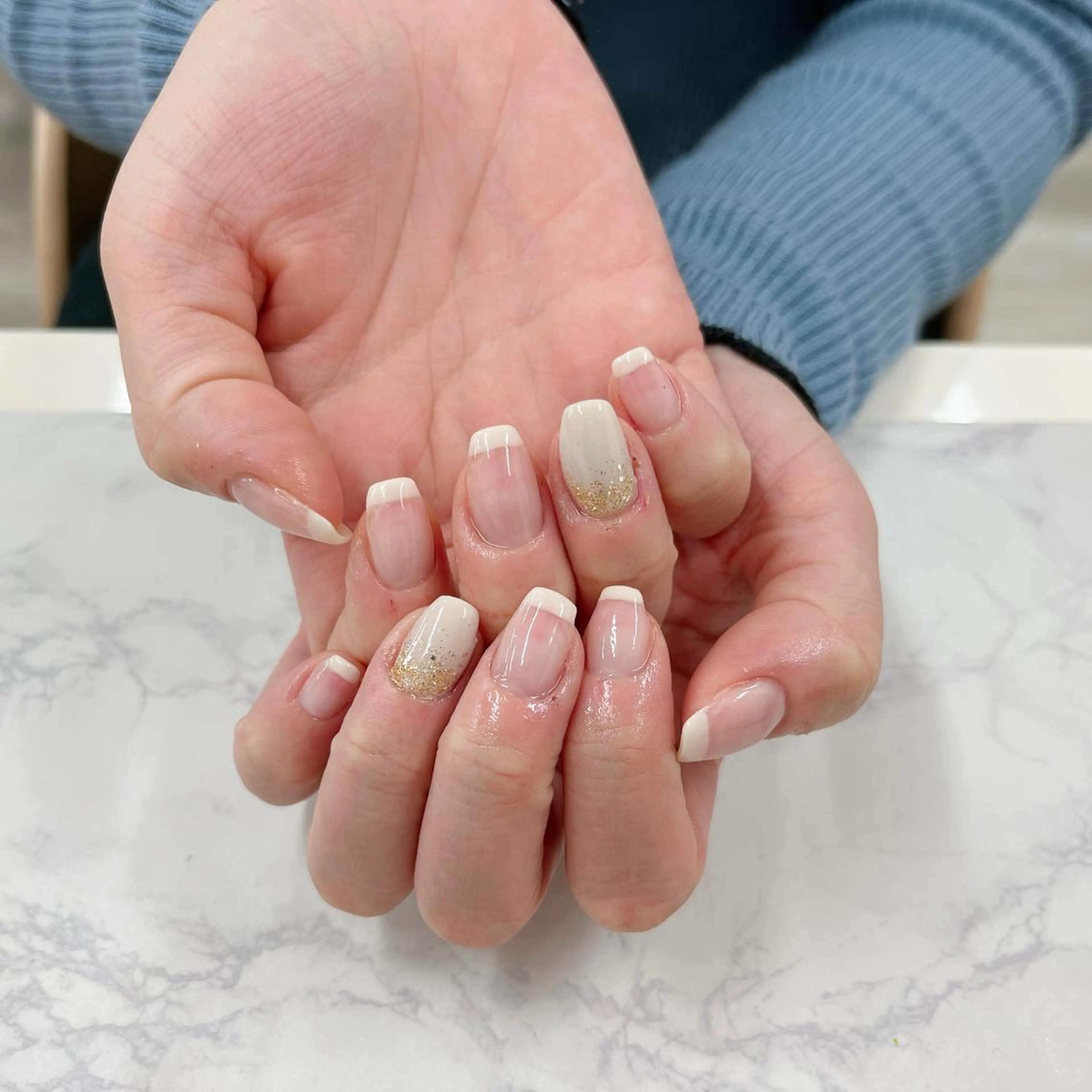 ネイル アートネイル フレンチネイル ハンドネイル Bianca TORII🌞のネイルデザイン