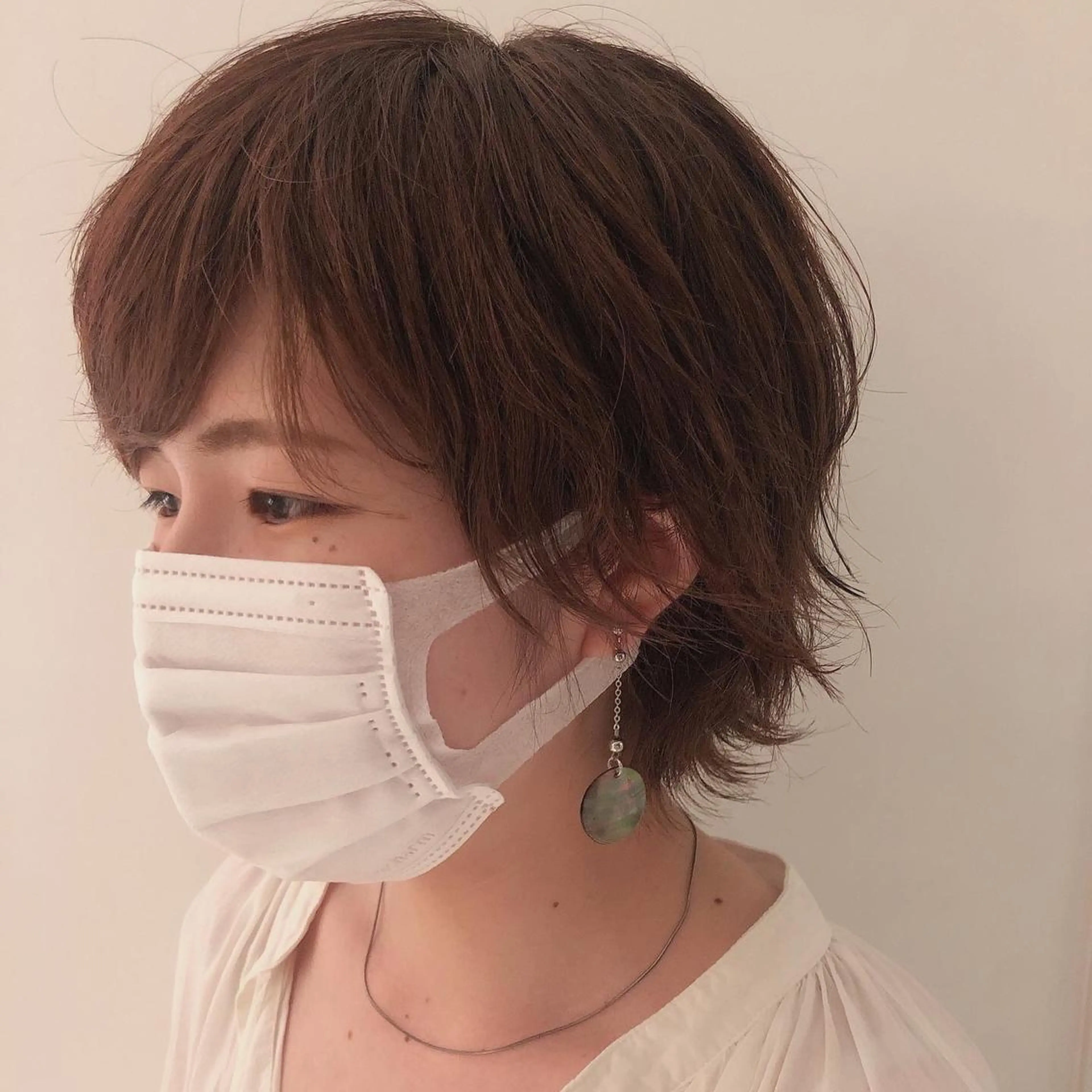 ショート ウルフカット ヤマモト マイのヘアスタイル