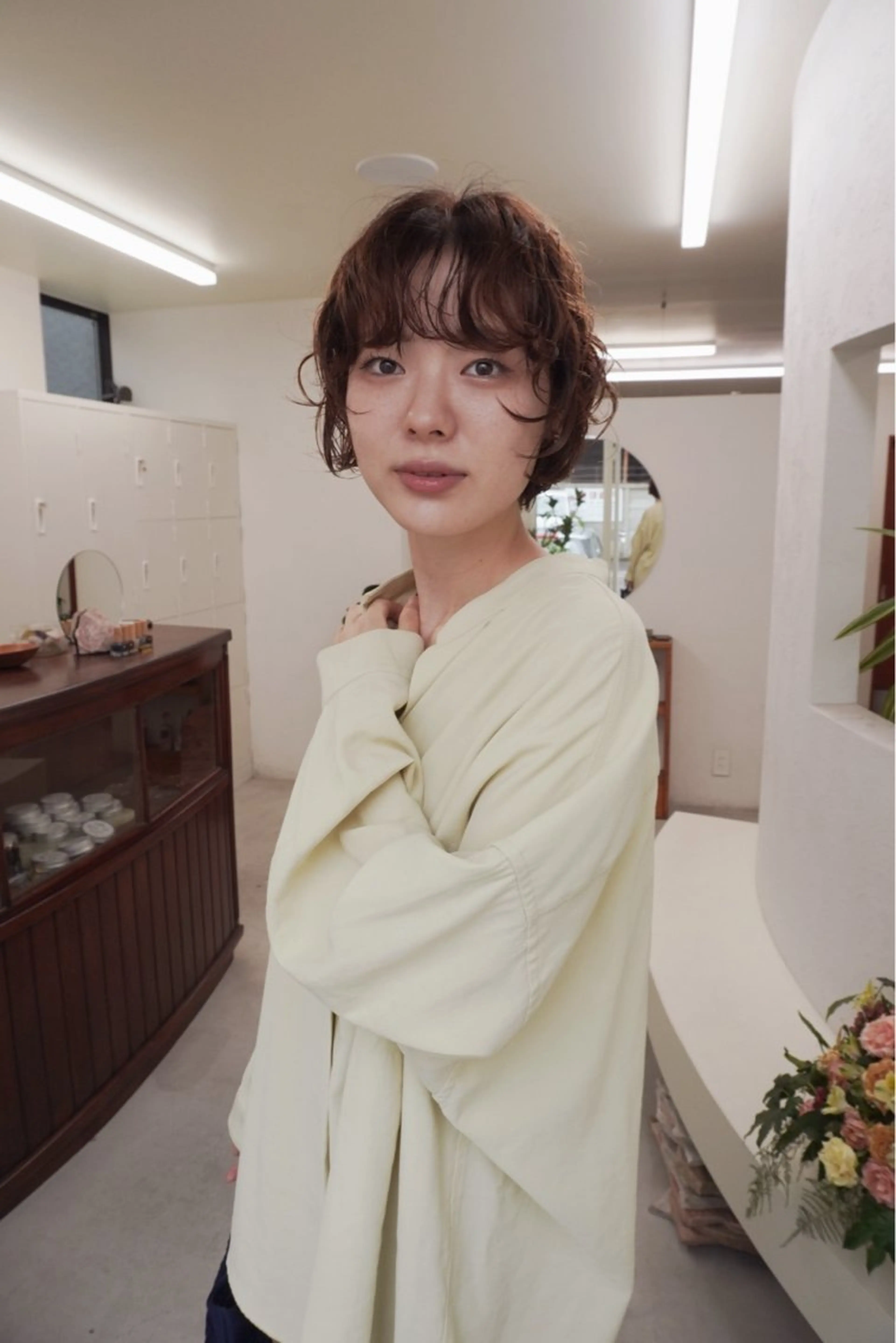 ショート パーマ くせ毛 メンズハイトーン/栄 /イトウタケルのヘアスタイル