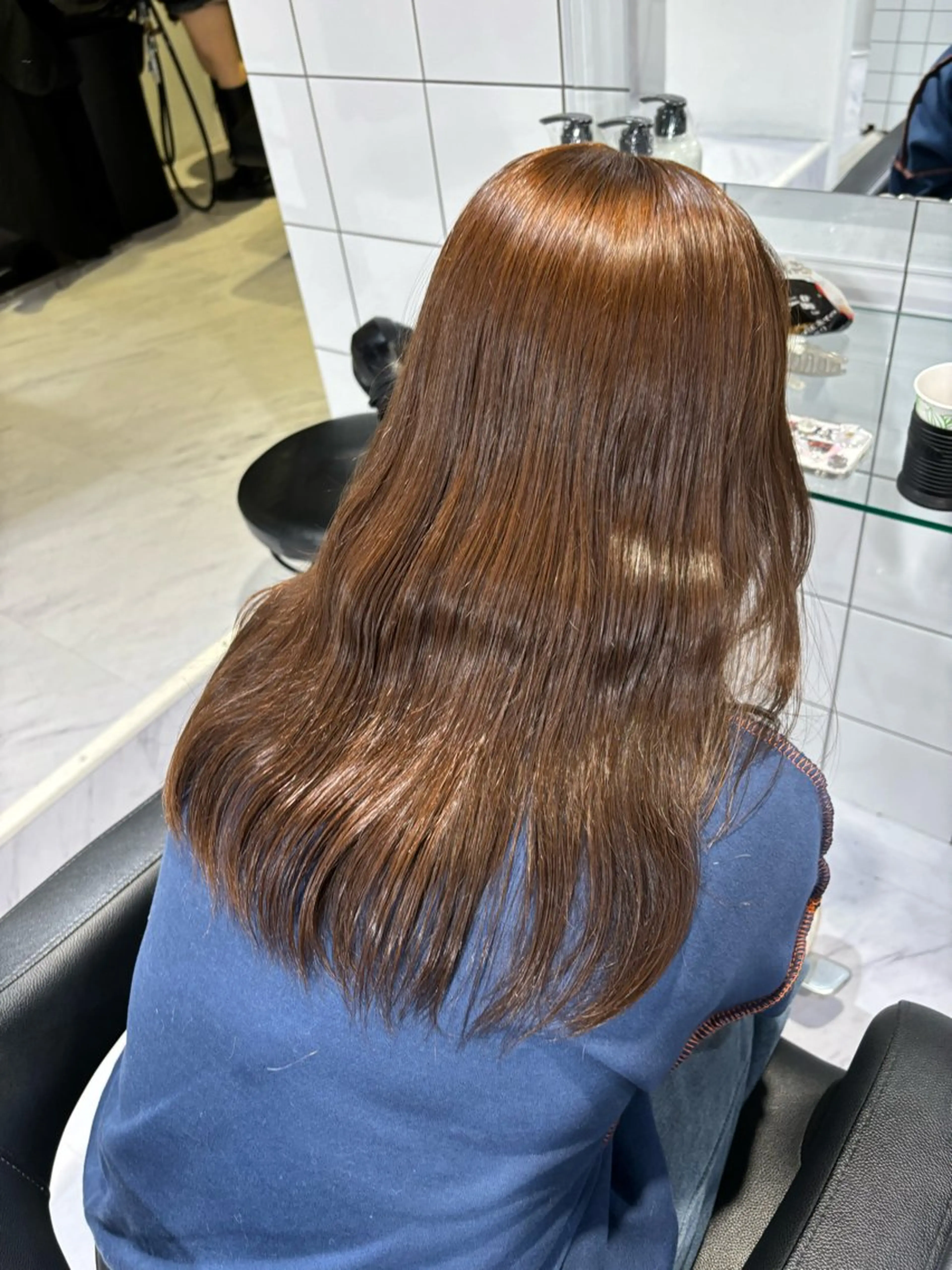 ミディアム カラー 表参道♡暗髪^ྀི 艶カラー♡アユミのヘアスタイル