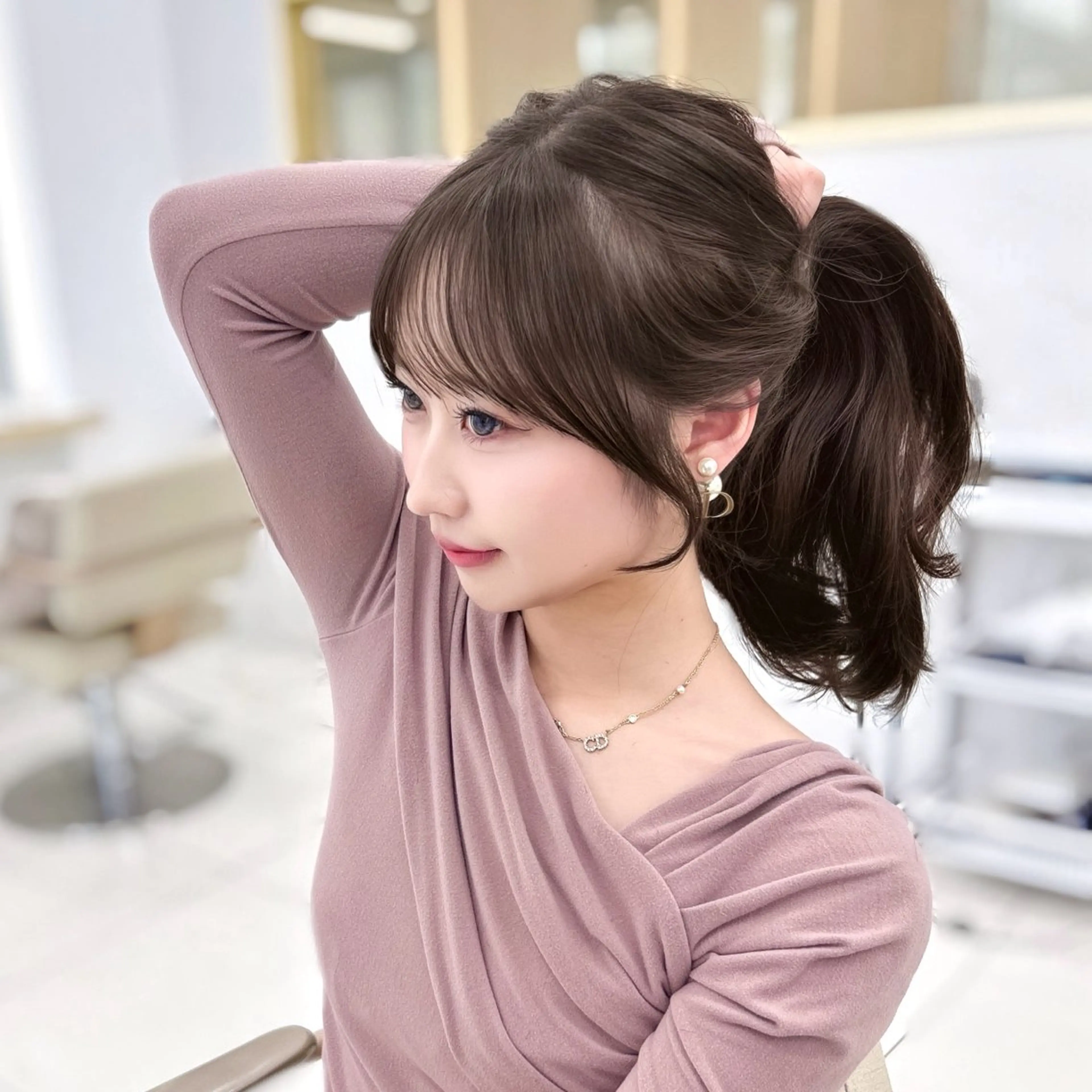 ロング 韓国顔まわり/前髪 /レイヤー/いつきのヘアスタイル