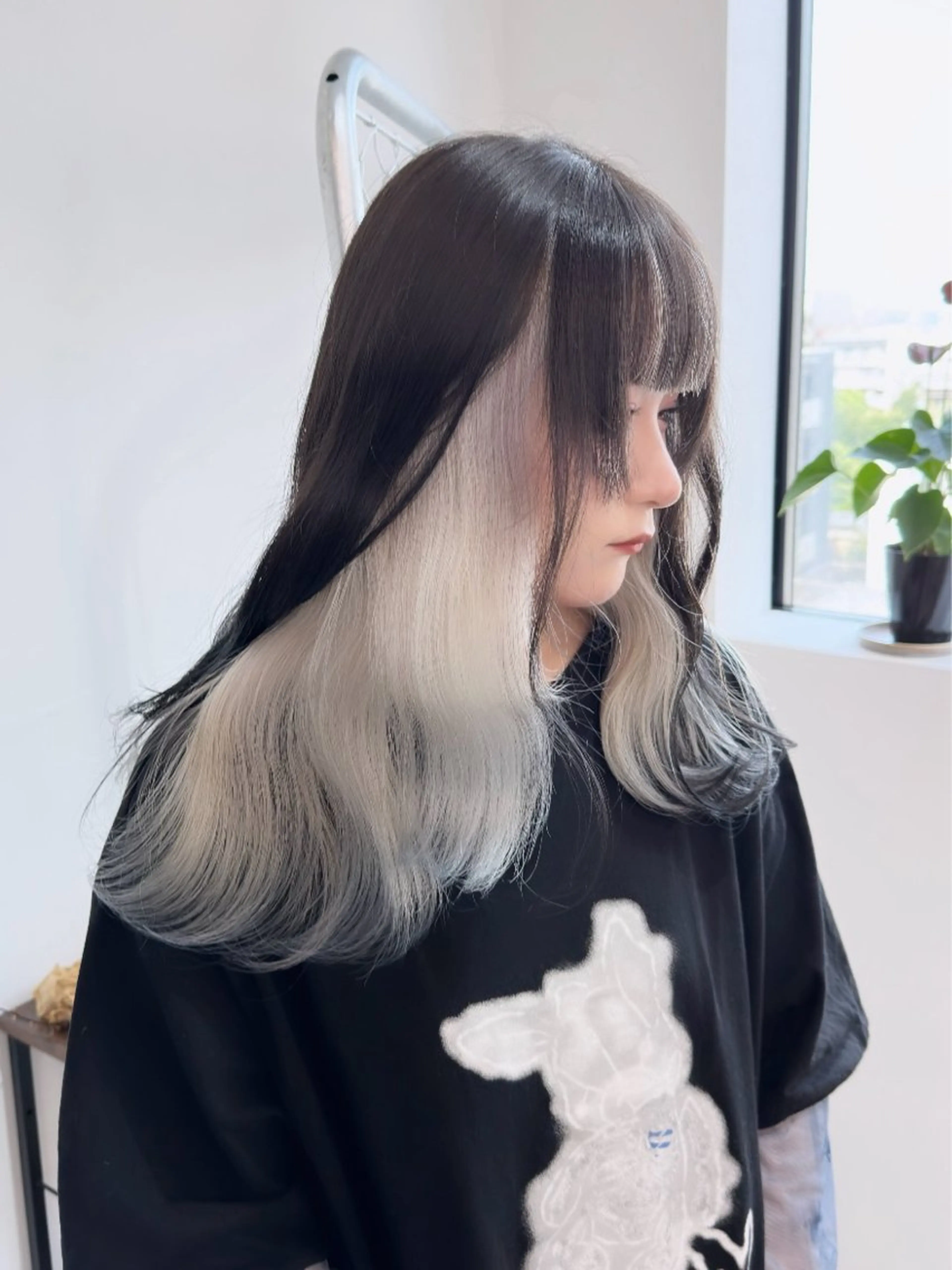 🩵ミニモ限定🩵【インナーカラー(ブリーチ込)➕ケラチントリートメント】🤍🫧の写真