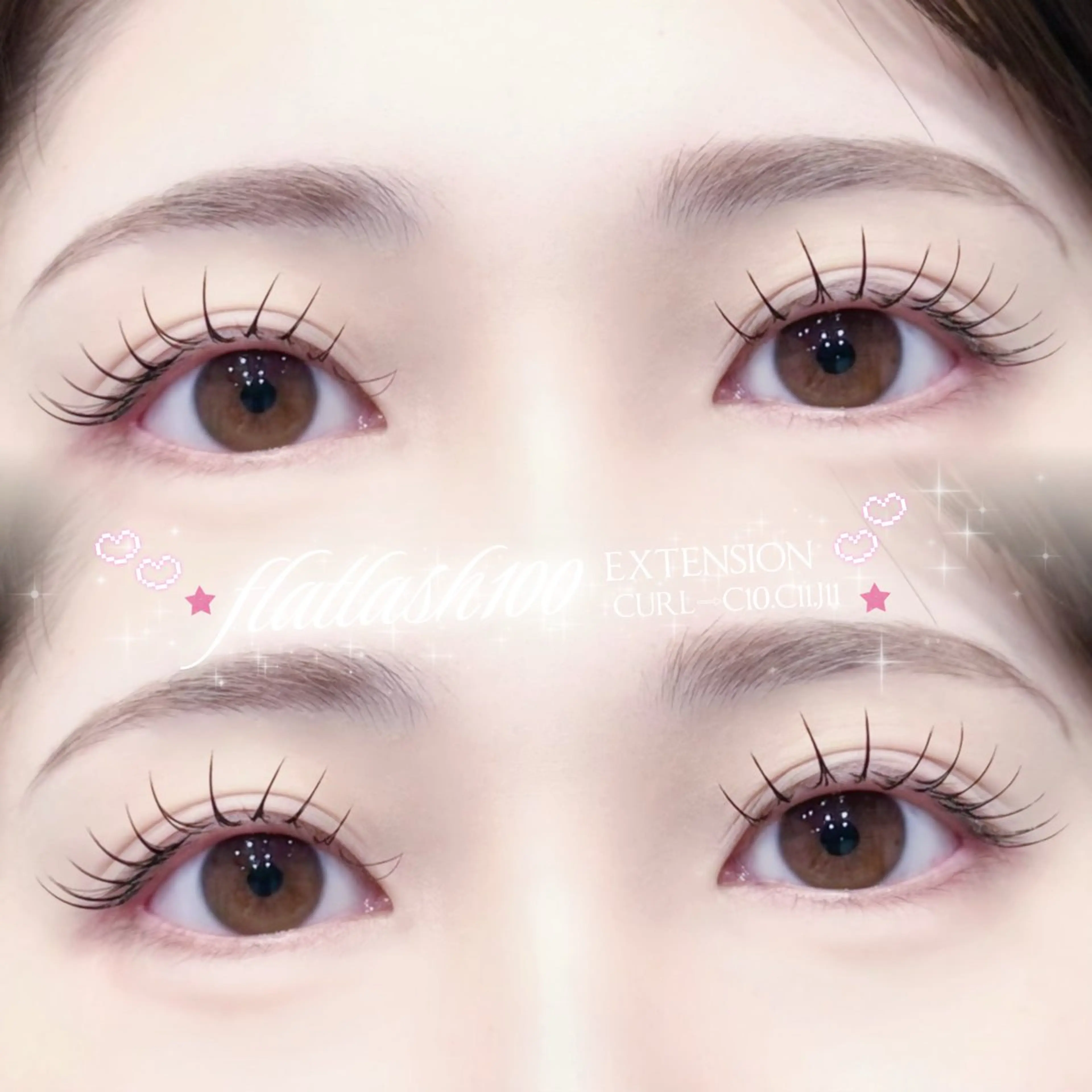 マツエク・マツパ フラットラッシュ マツエク SALON VILLAGE Yokohama店所属・mio🕊 横浜eyelistのマツエク・マツパデザイン