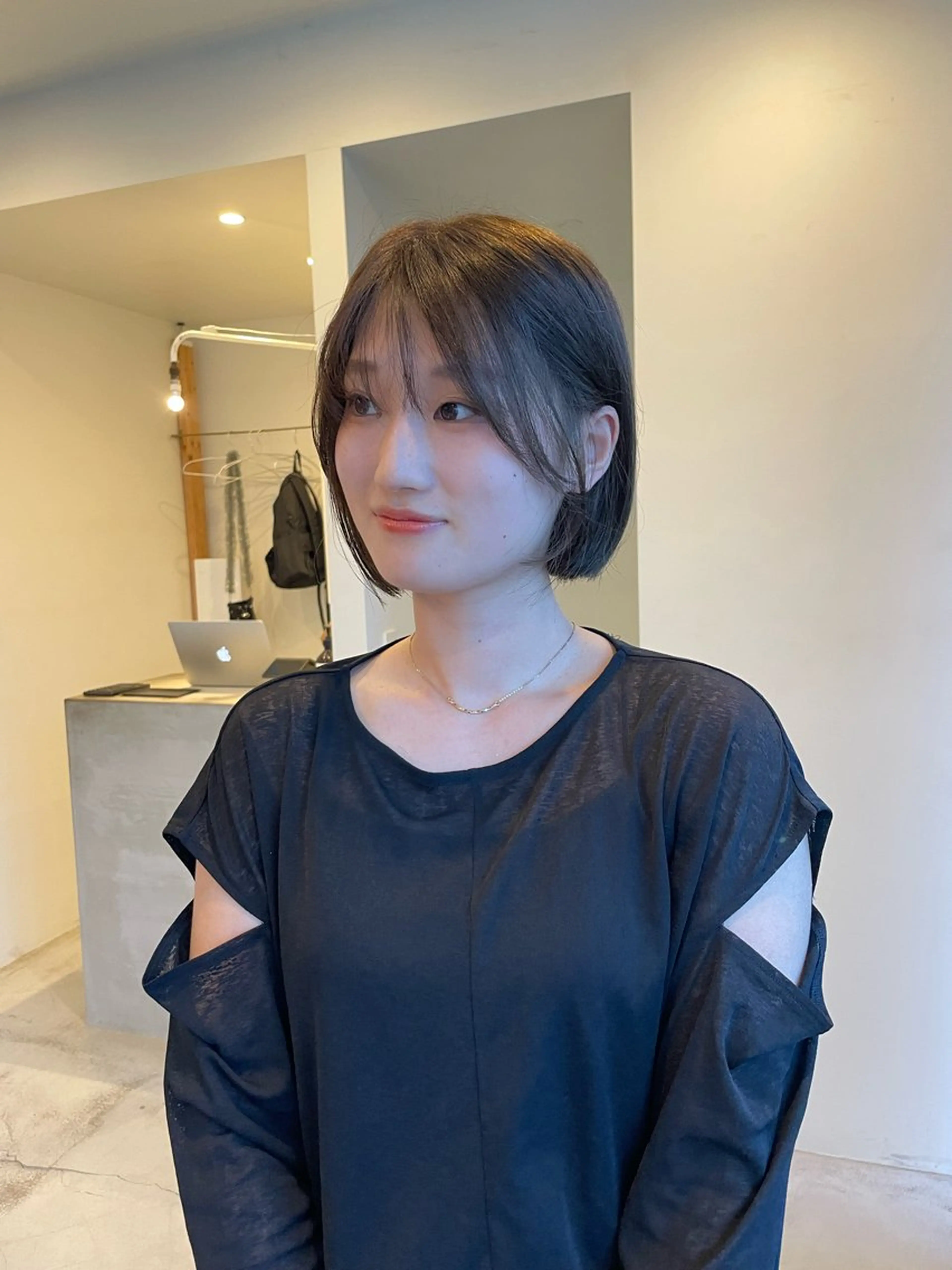 ショート カラー 透明感カラー グレージュ オリーブグレージュ オリーブグレー オレンジ カット ヘアカラー CITA （シータ）所属・板井 美紗都のヘアスタイル