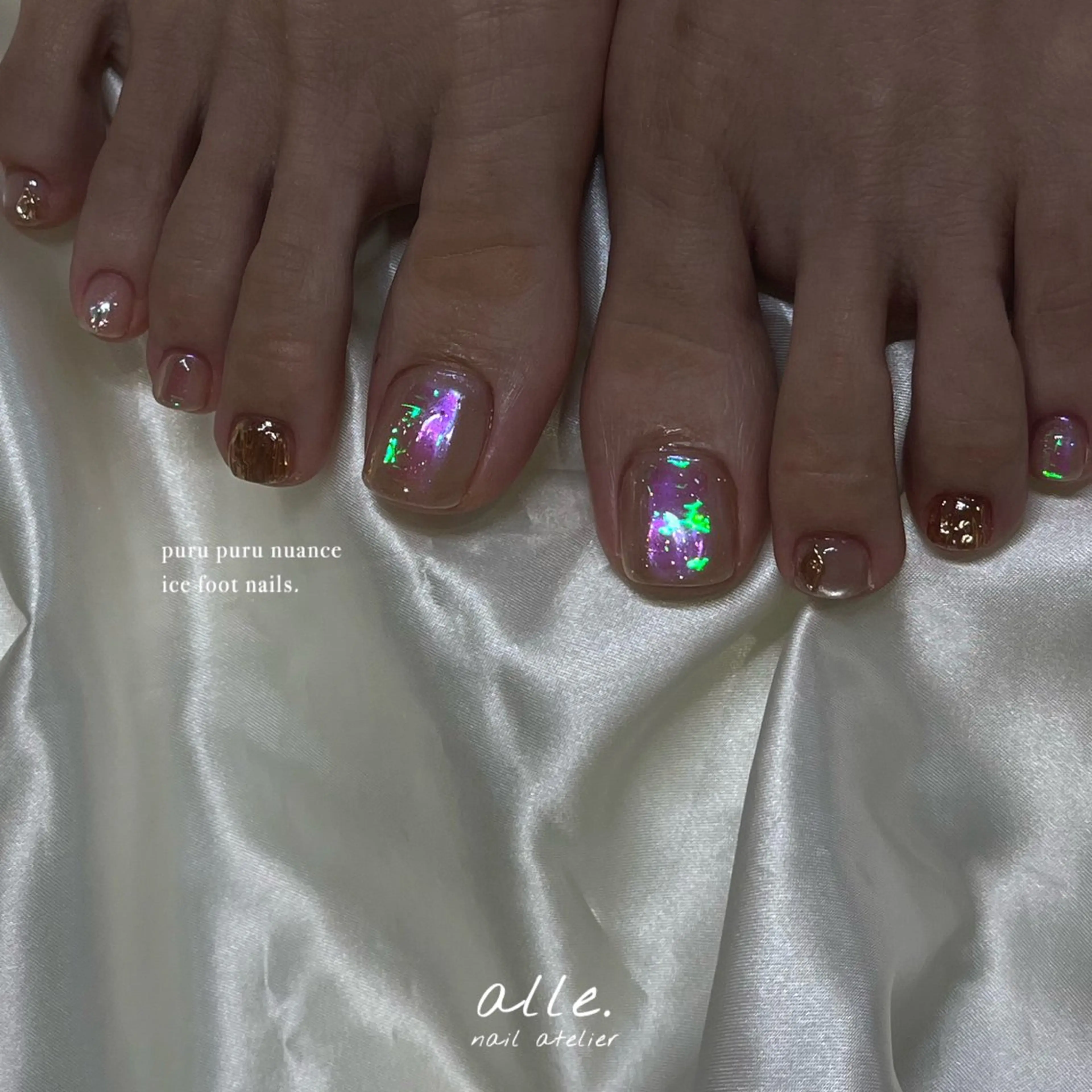 ネイル フットネイル atelier alle.のネイルデザイン