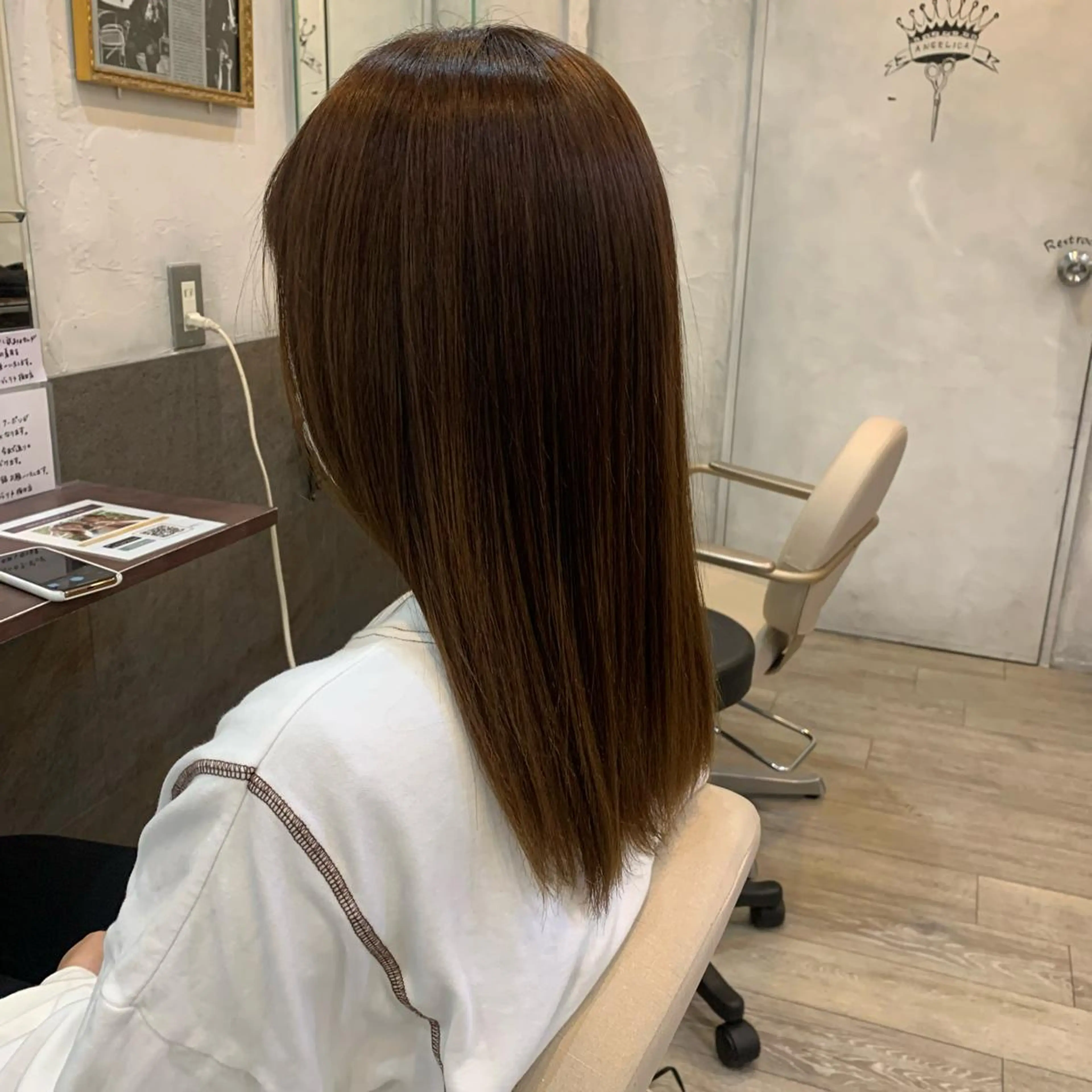 セミロング パーマ number天王寺 ほたるのヘアスタイル