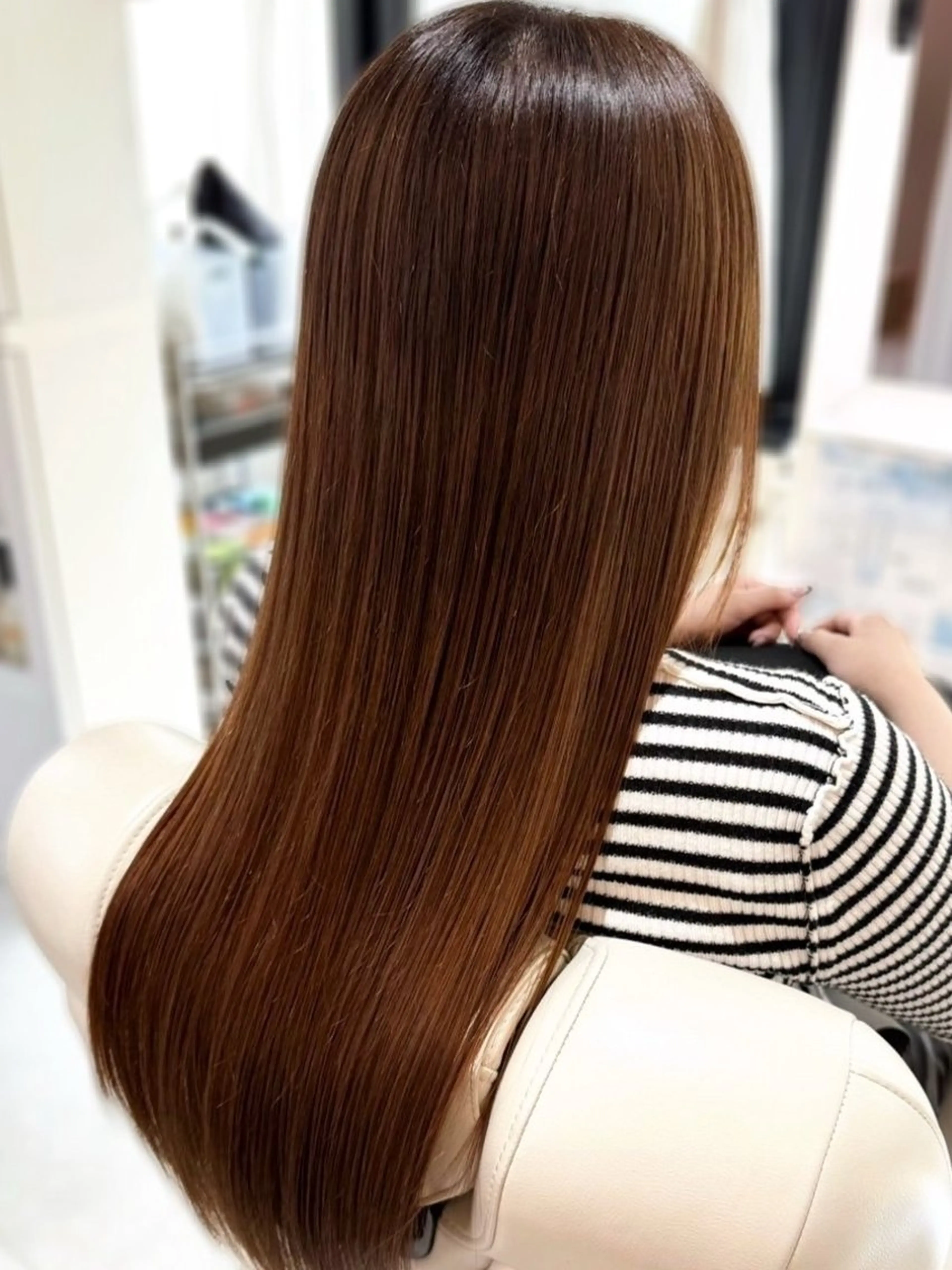 ロング 髪質改善 縮毛矯正 トリートメント 縮毛矯正 トリートメント DALIA横浜所属・🫧横浜 縮毛矯正 RIKO🫧のヘアスタイル