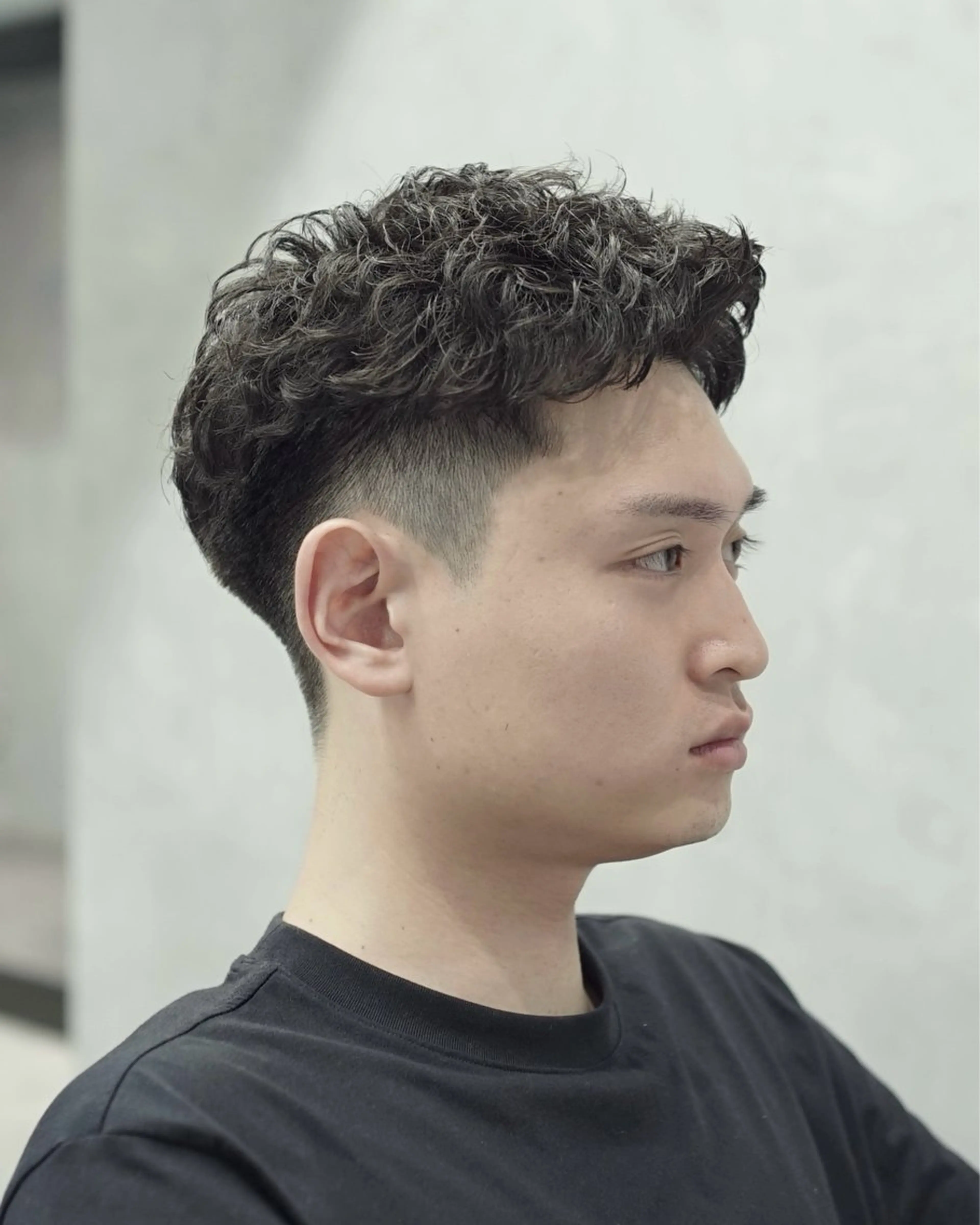 ショート パーマ メンズ カット パーマ GAKU /フェード /メンズ/難波のヘアスタイル