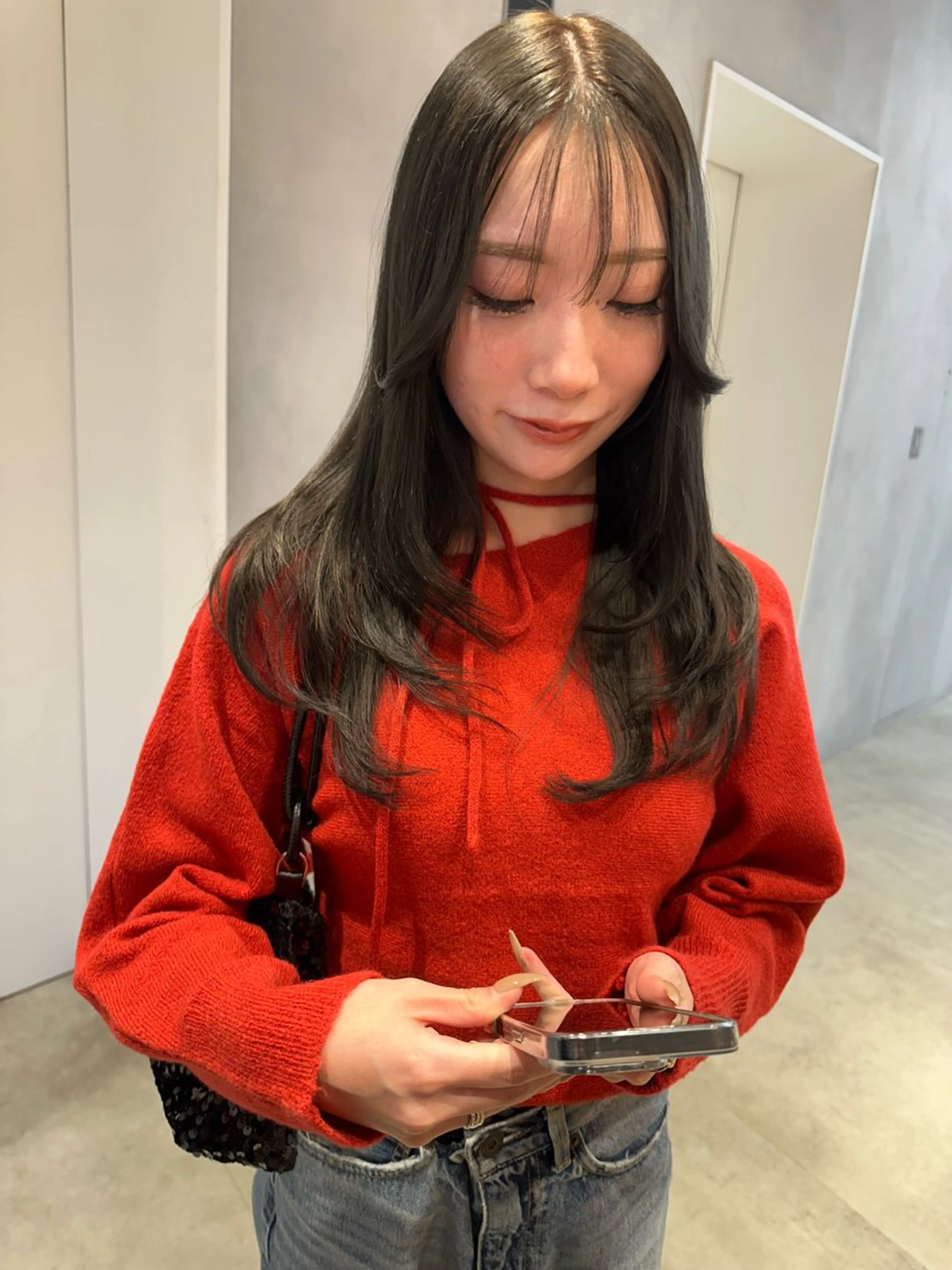 ロング カット ヘアカラー トリートメント 🎀韓国/髪質改善 長野美和🎀のヘアスタイル