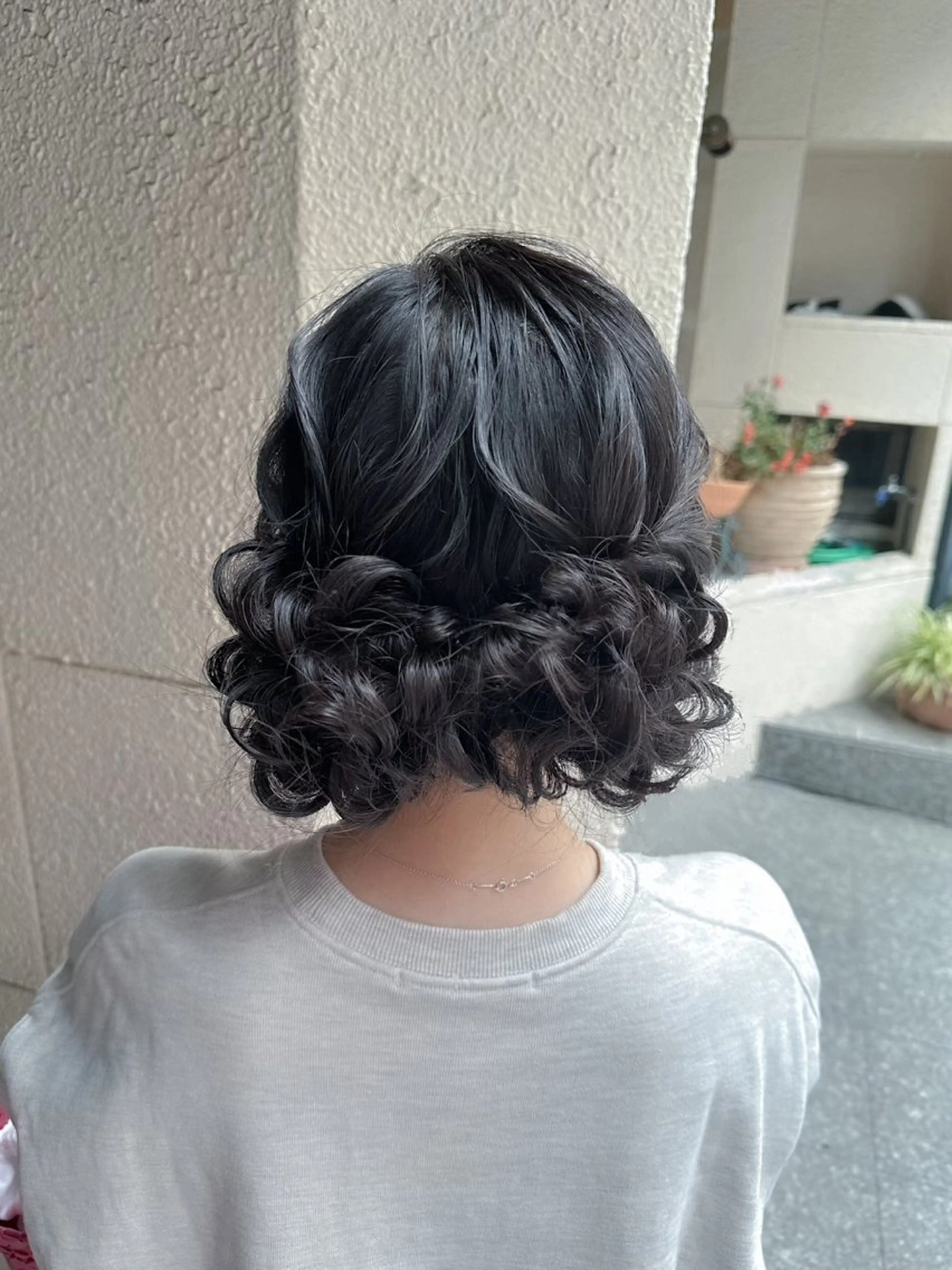 セミロング ヘアセット hair&make RabichePow所属・鈴木 香奈萌のヘアスタイル