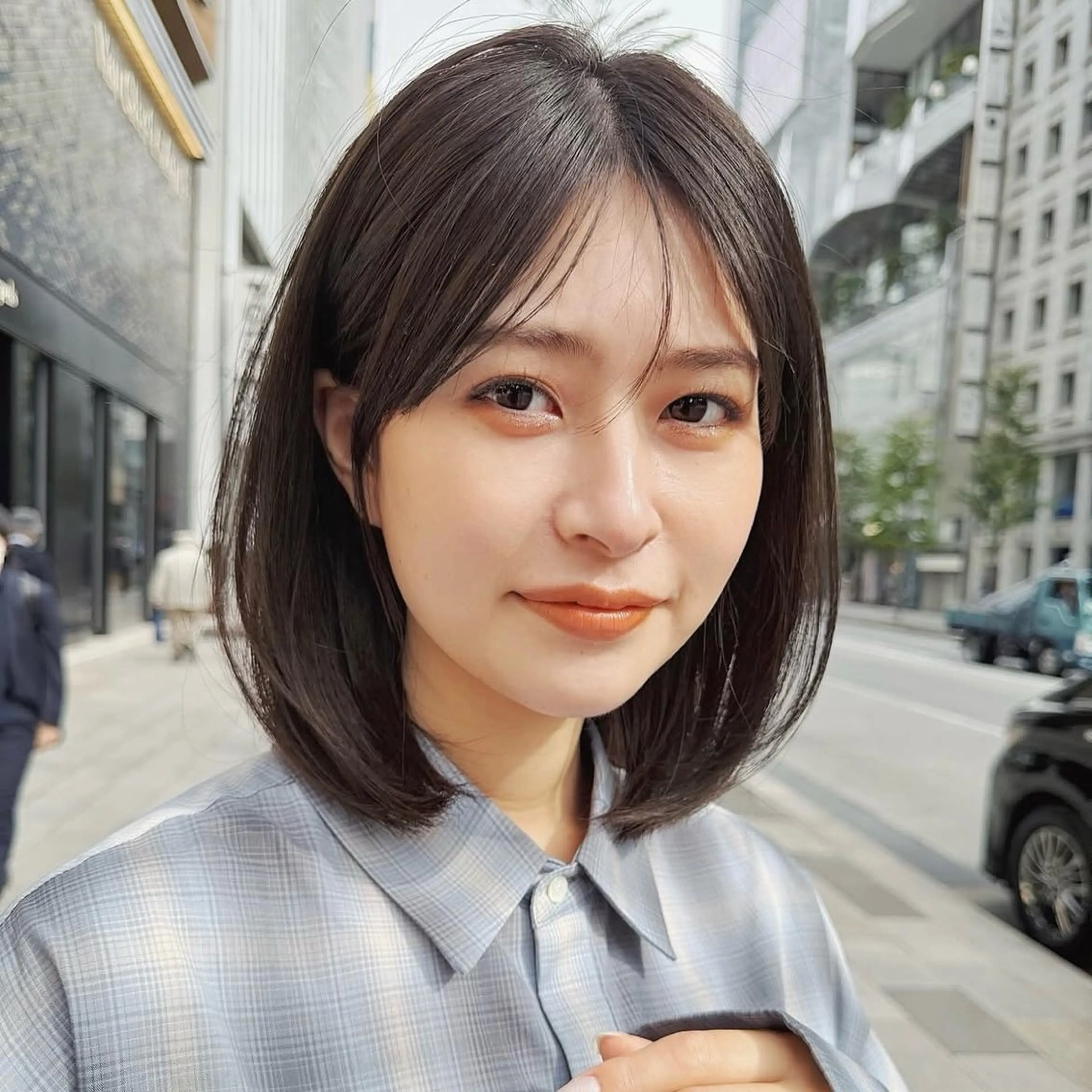 ショート 🍑暖色／レイヤー／ 真希🎀のヘアスタイル