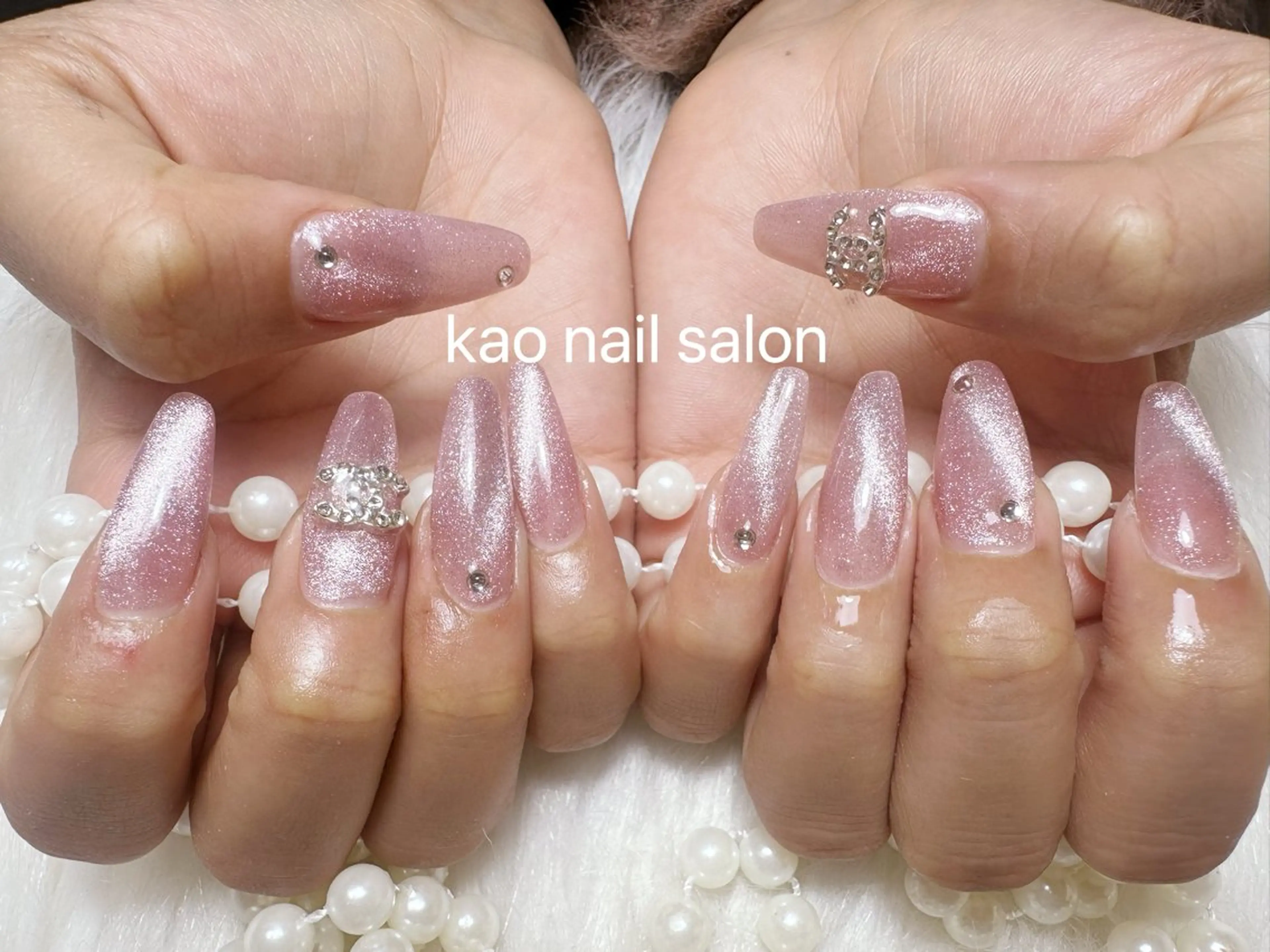 ネイル ハンドネイル kao nail マグネット/長さだしのネイルデザイン