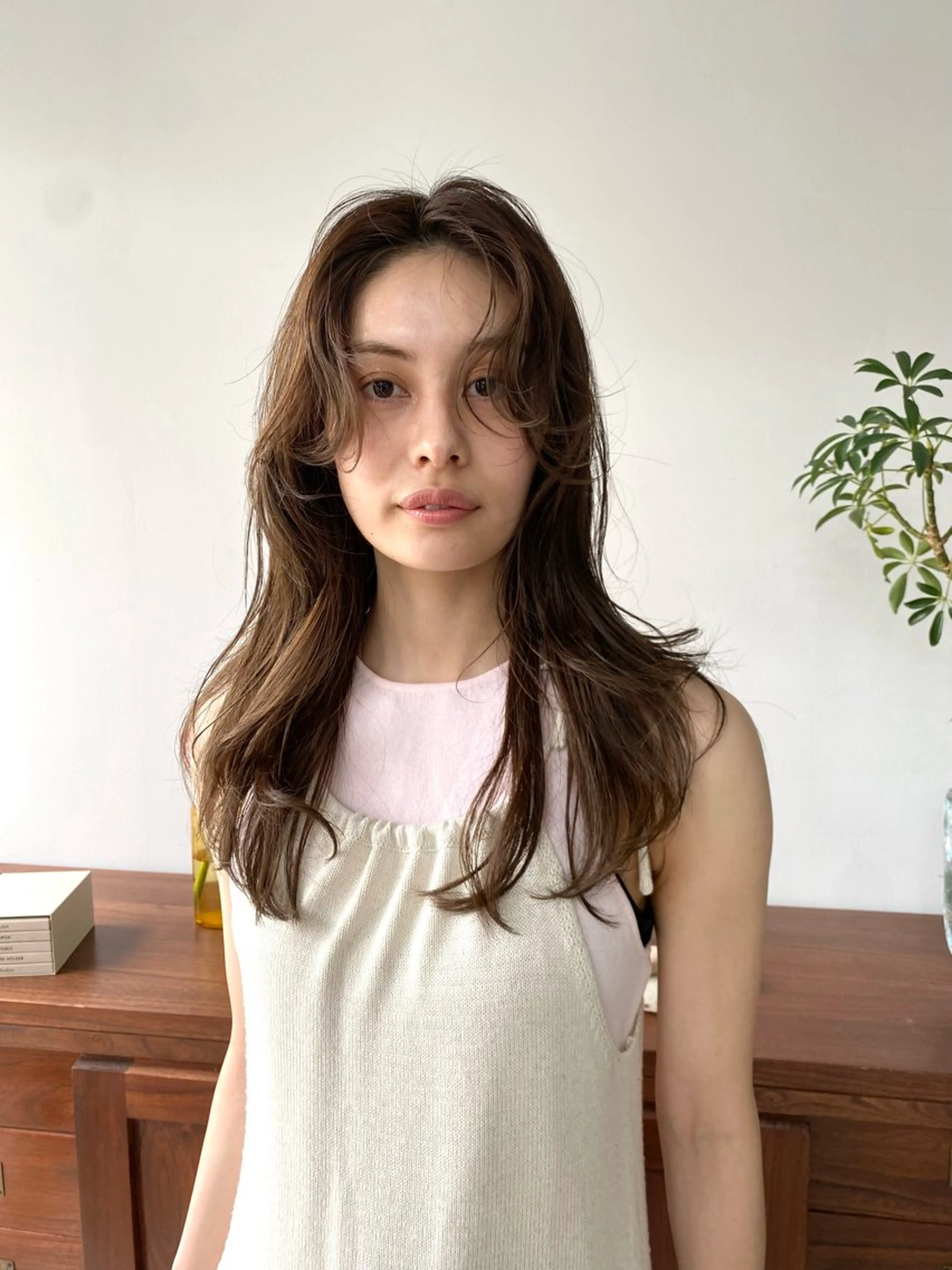 ロング カラー 透明感カラー カット ヘアカラー 仲村安葉/暖色カラー 透明感カラー🧊のヘアスタイル