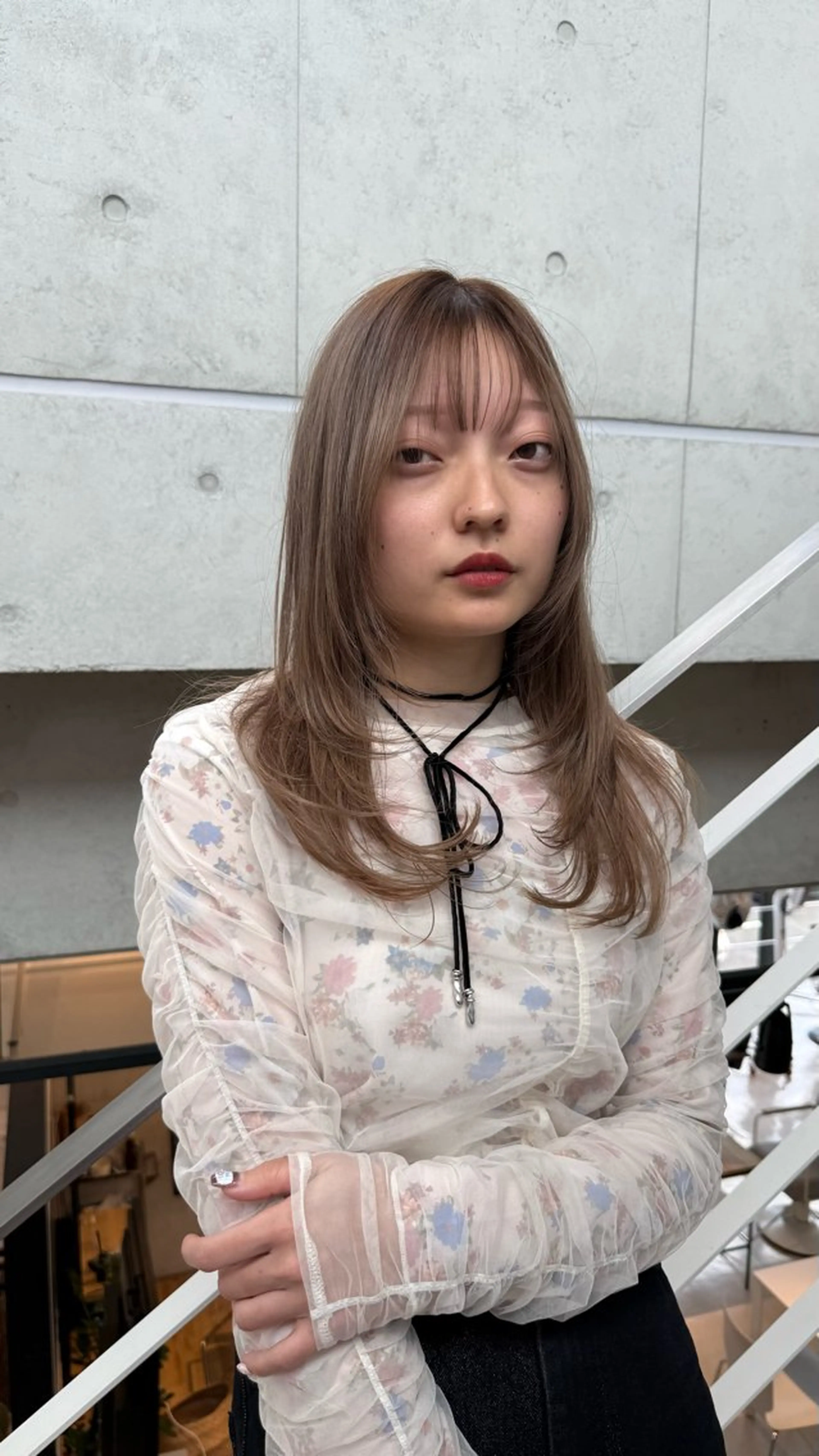 セミロング カット トリートメント セナ 抜け感レイヤー職人のヘアスタイル