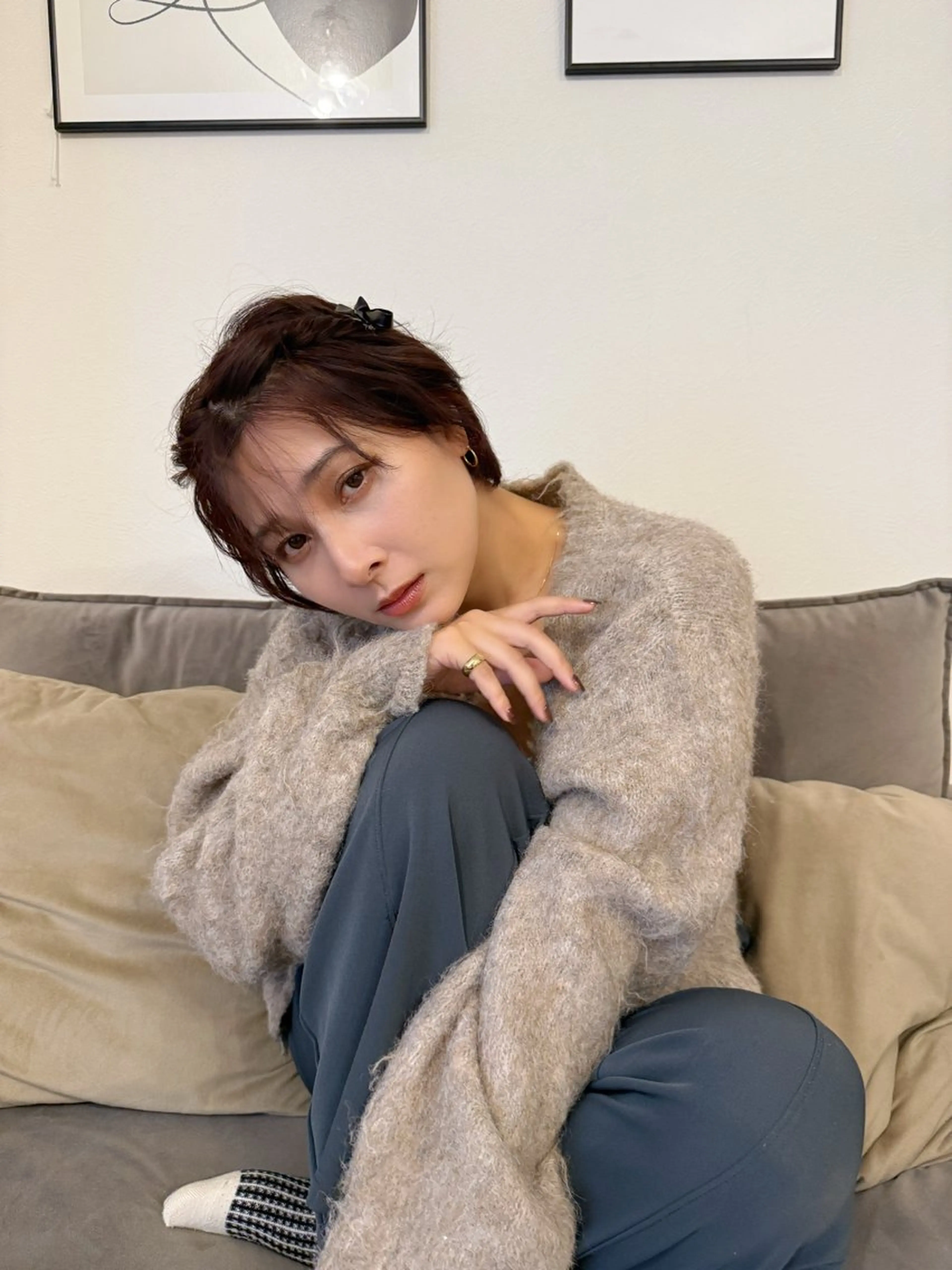 ショート カット ヘアカラー トリートメント SALOWIN  north茶屋町店所属・💎透明感カラー💎 ナチュラルテイストのヘアスタイル