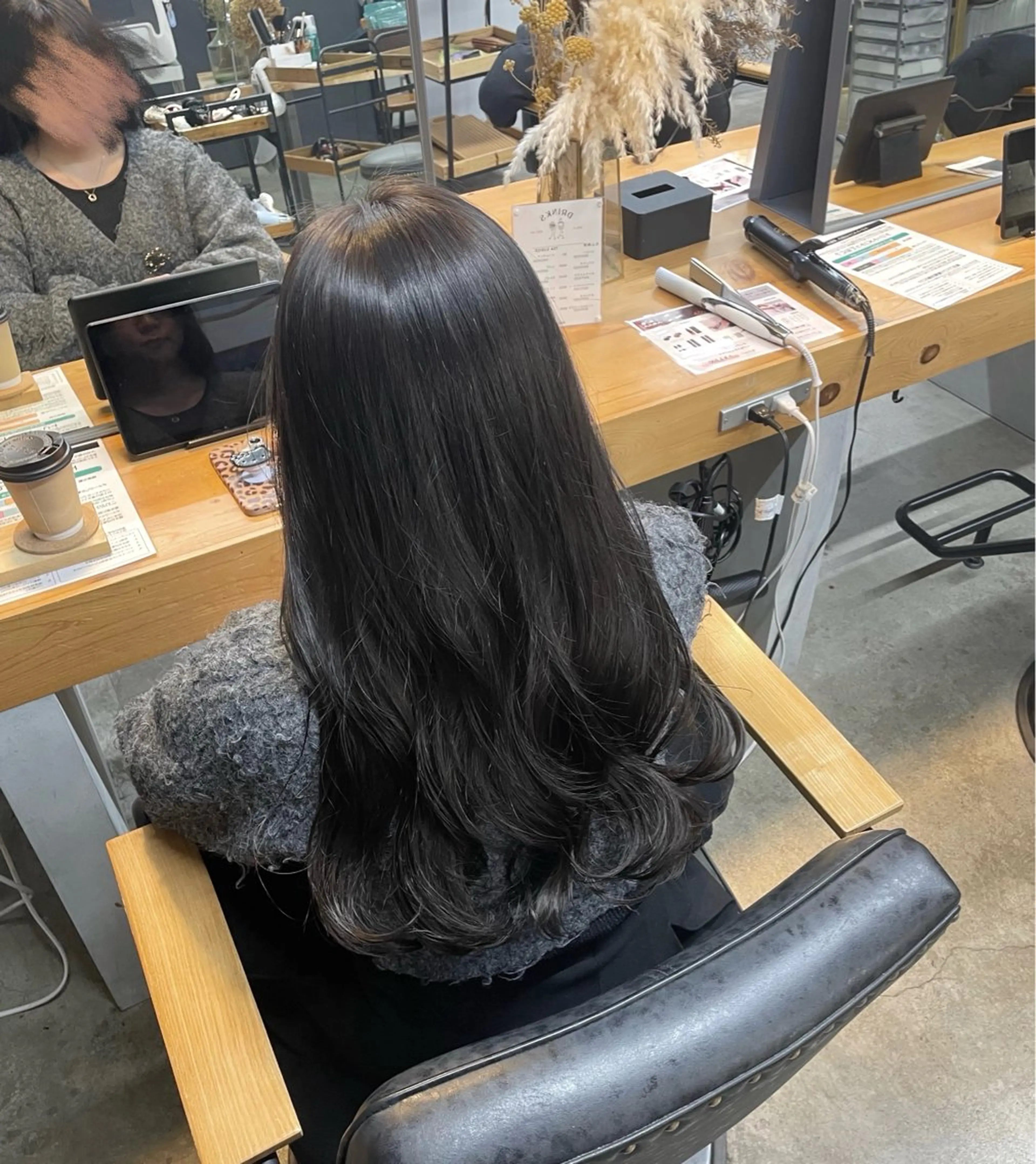 🩶minimo限定🩶ワンカラー➕メンテナンスカット(前髪、毛量調整)🫧‪の写真