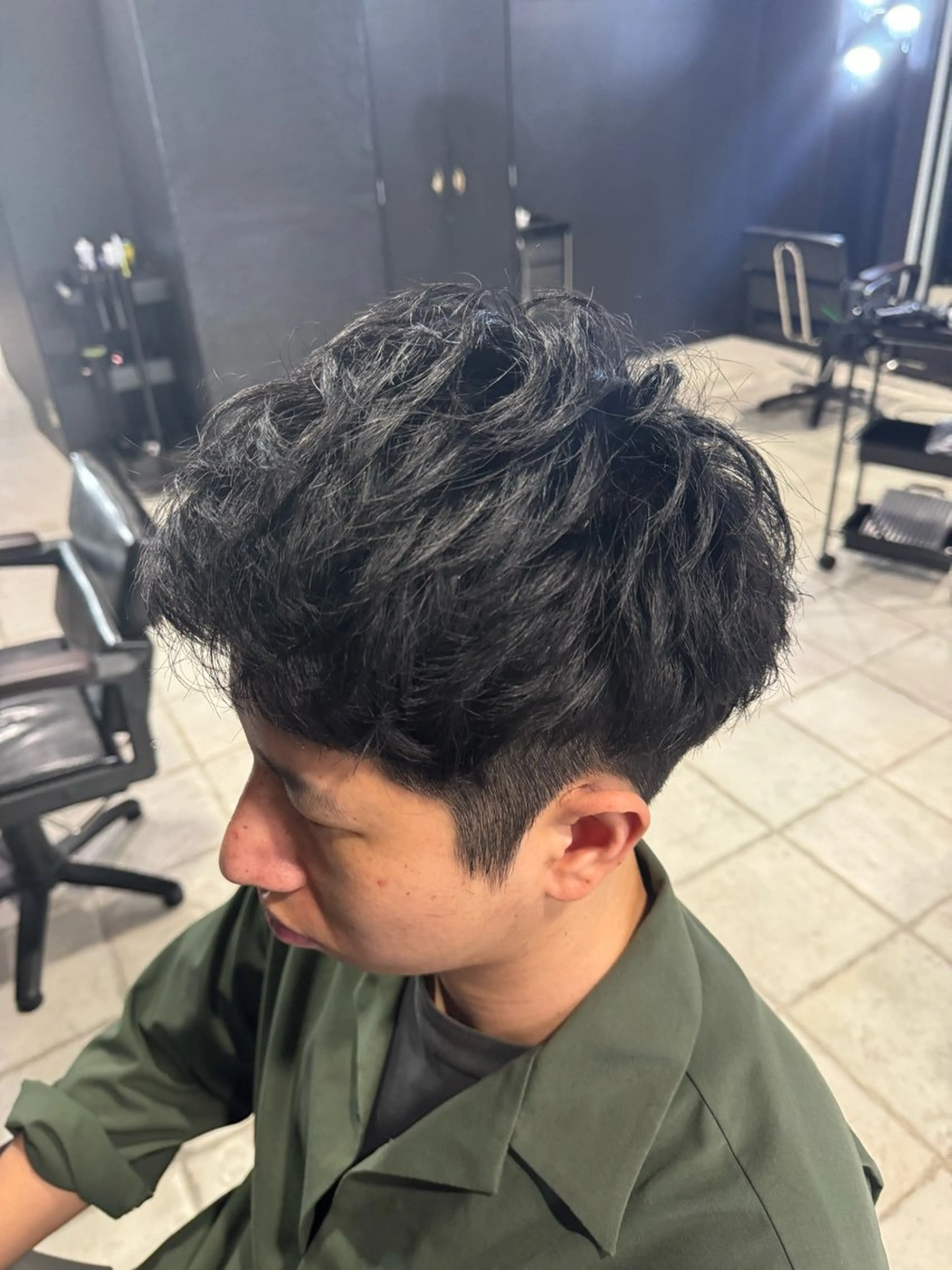 ヘアアレンジ メンズ アップバング メンズ専門 美容師✨ アメ村 堀江颯瑛のヘアスタイル