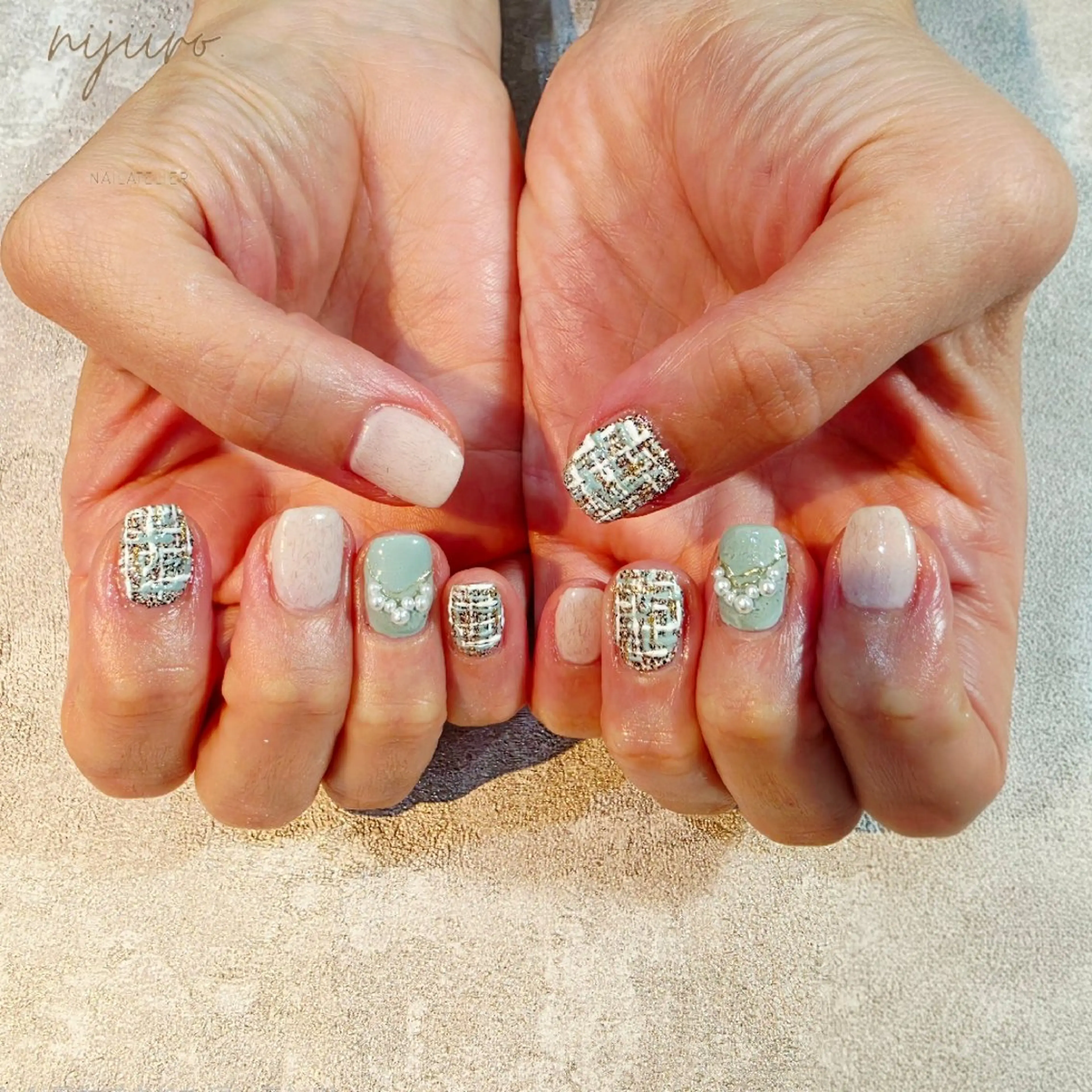 ネイル ハンドネイル nailatelier nijiiro.所属・nijiiro🌈 サトウのネイルデザイン
