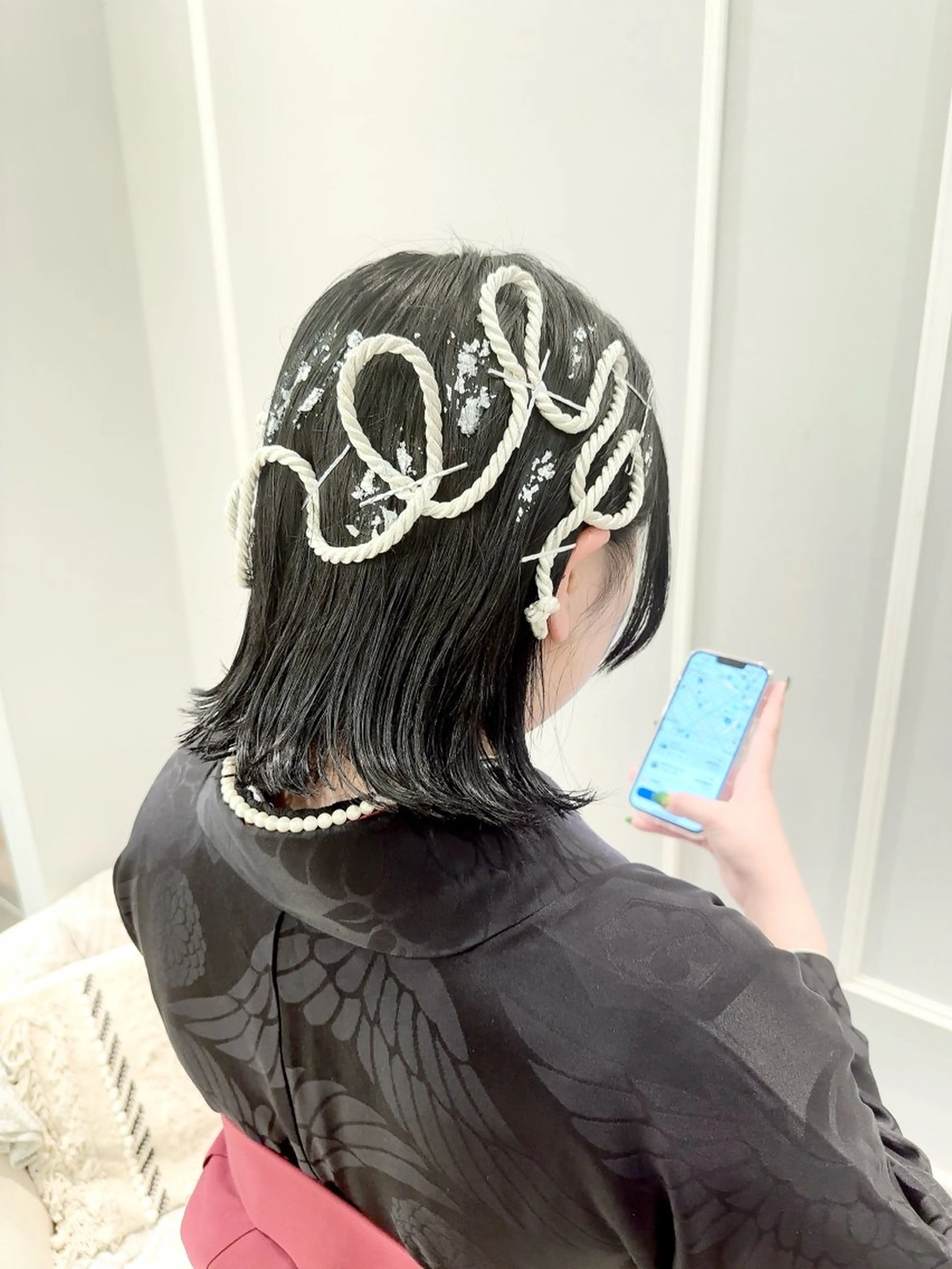 ショート ヘアアレンジ ボブ 着付け 🦖鶴岡香純🦖 産休中のヘアスタイル