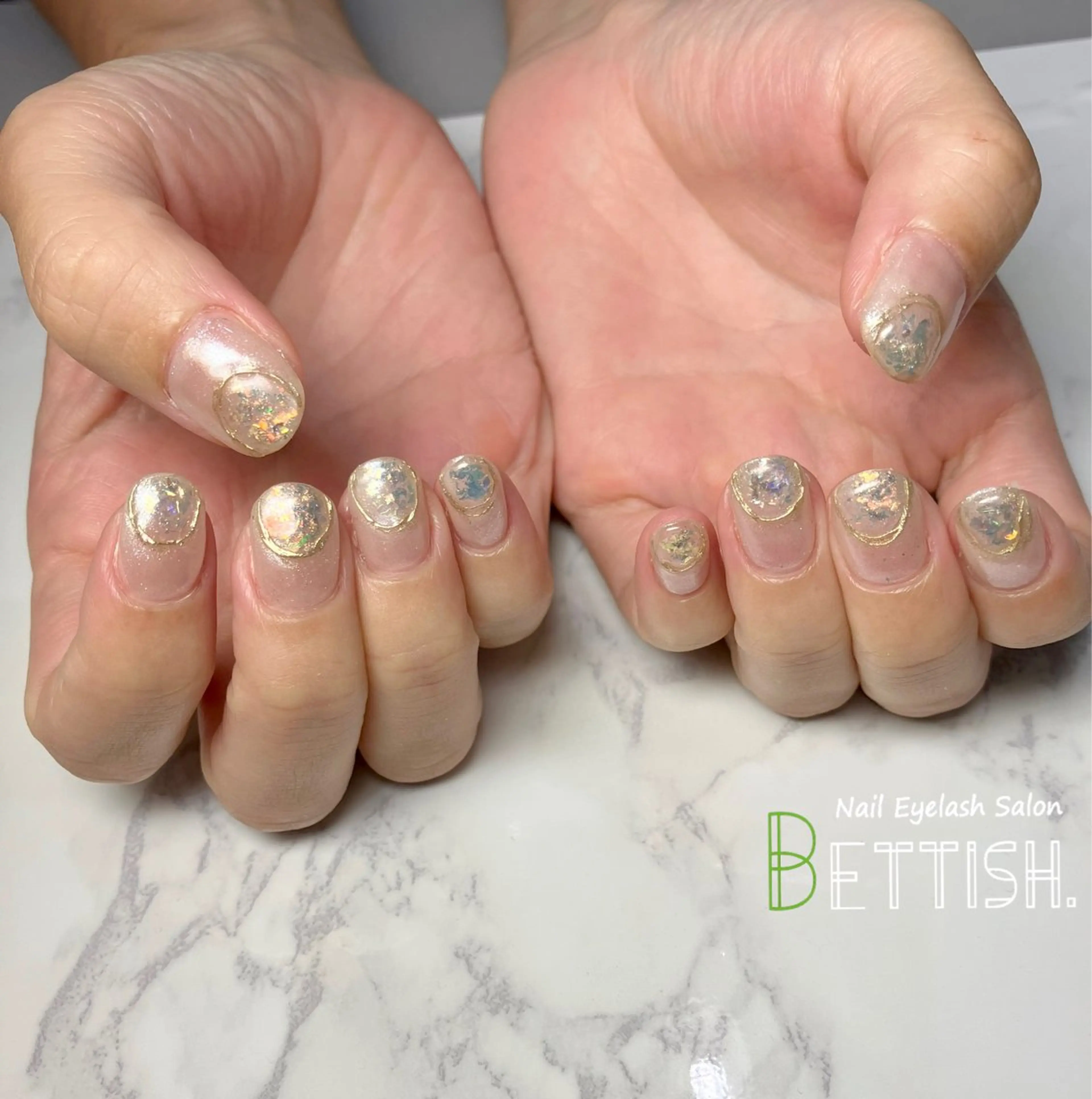 ネイル オーロラネイル キラキラネイル ハンドネイル BETTISH. KUMIKO☺︎︎のネイルデザイン