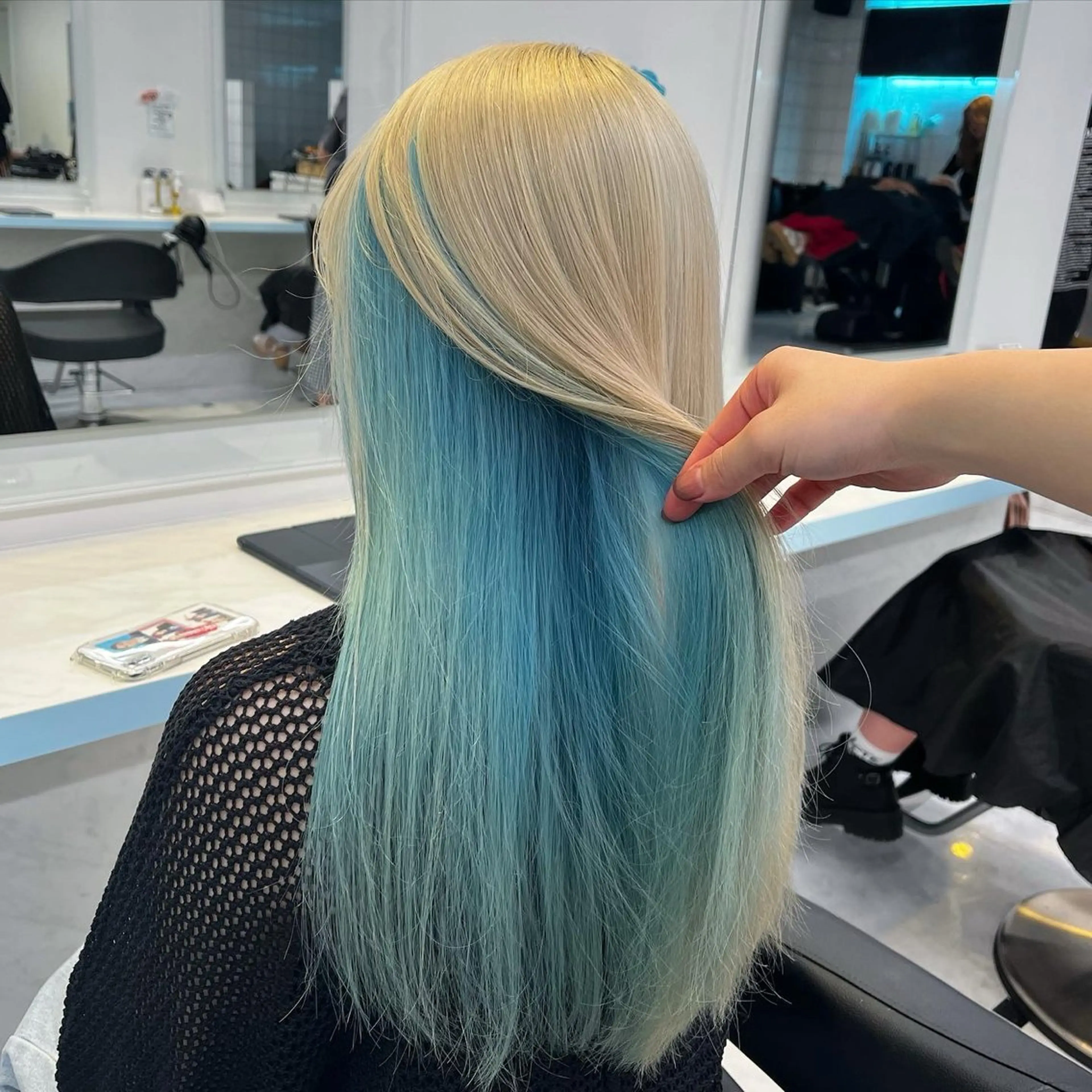 ロング カラー ヘアカラー トリートメント ブリーチカラー 🩵MIZUKIのヘアスタイル