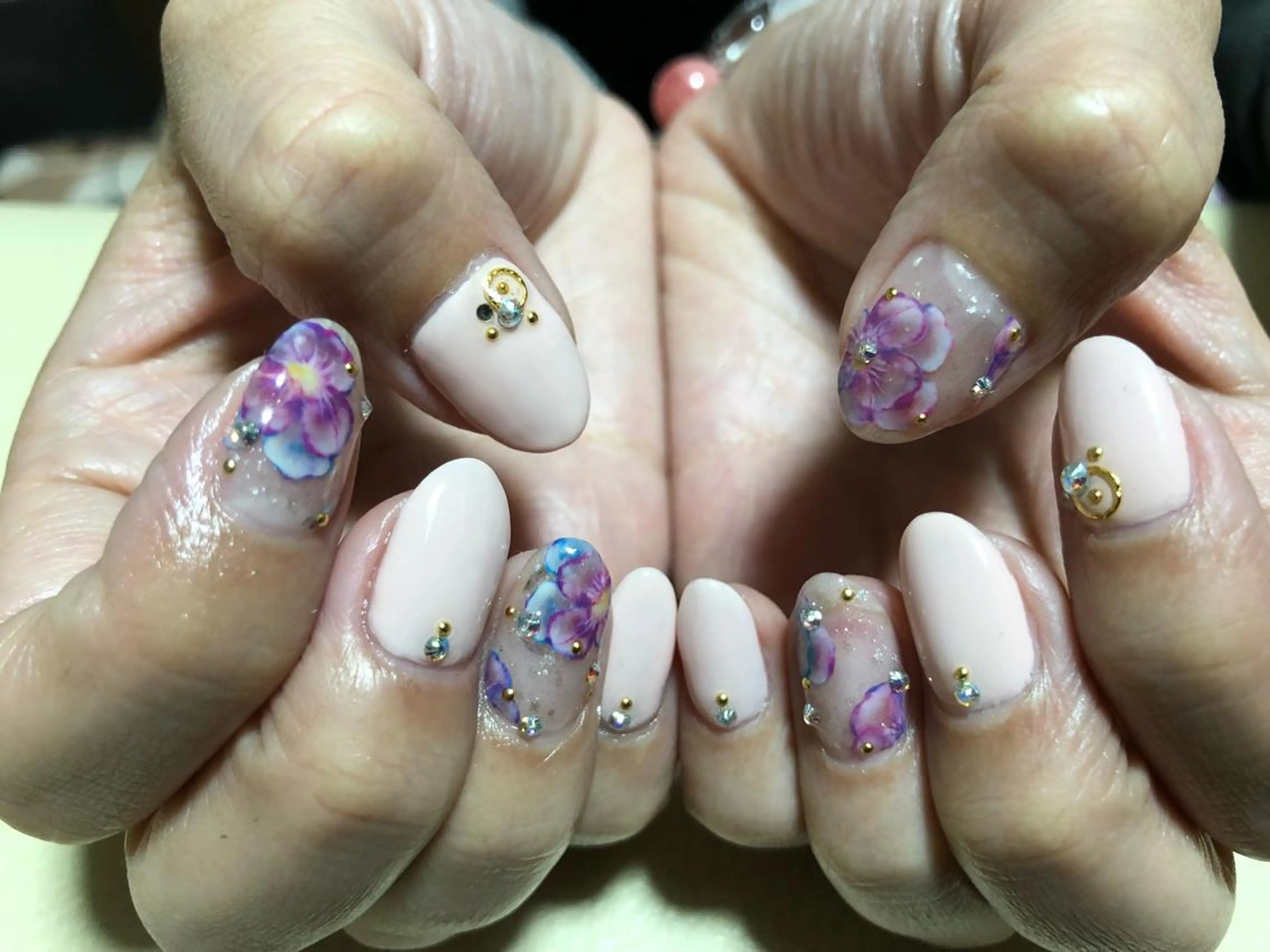 ネイル 長さ出し ピンク 春ネイル Embellir ♡鏡味のその他イメージ