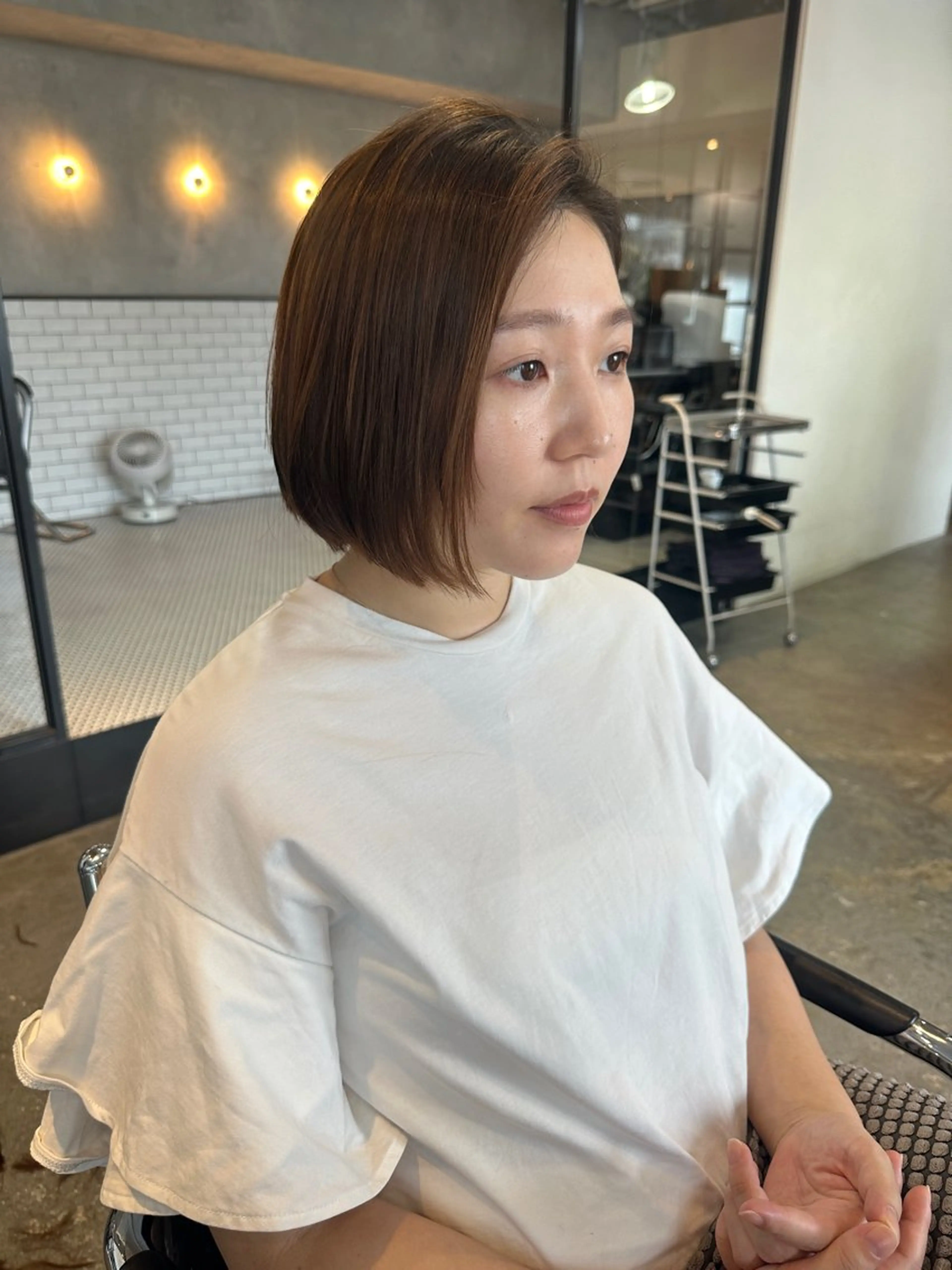 ショート カラー ヘアアレンジ ボブ stylist/蛯谷 珠里のヘアスタイル