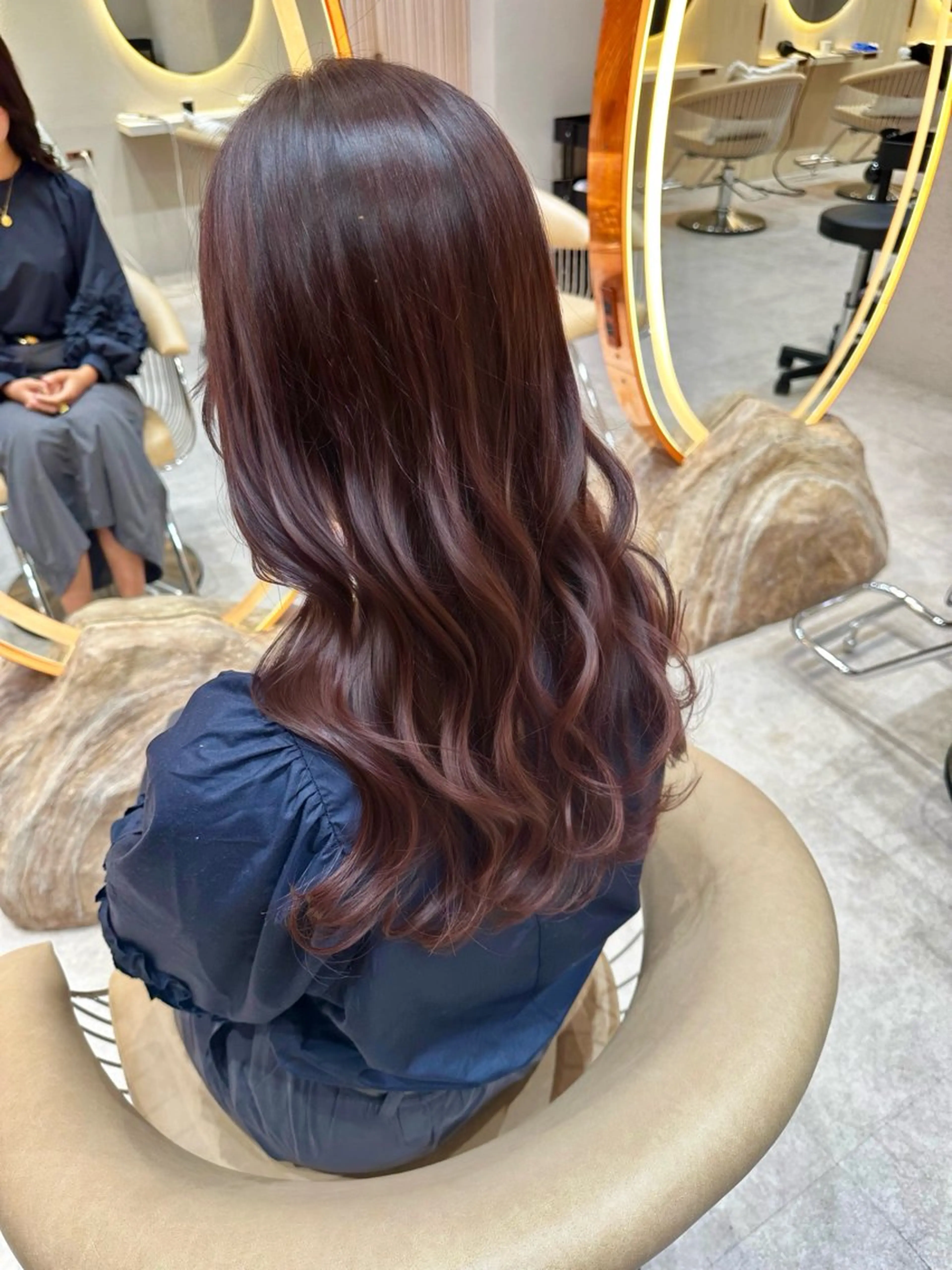 セミロング カット ヘアカラー トリートメント レイヤー❣️縮毛矯正 川村利幸のヘアスタイル