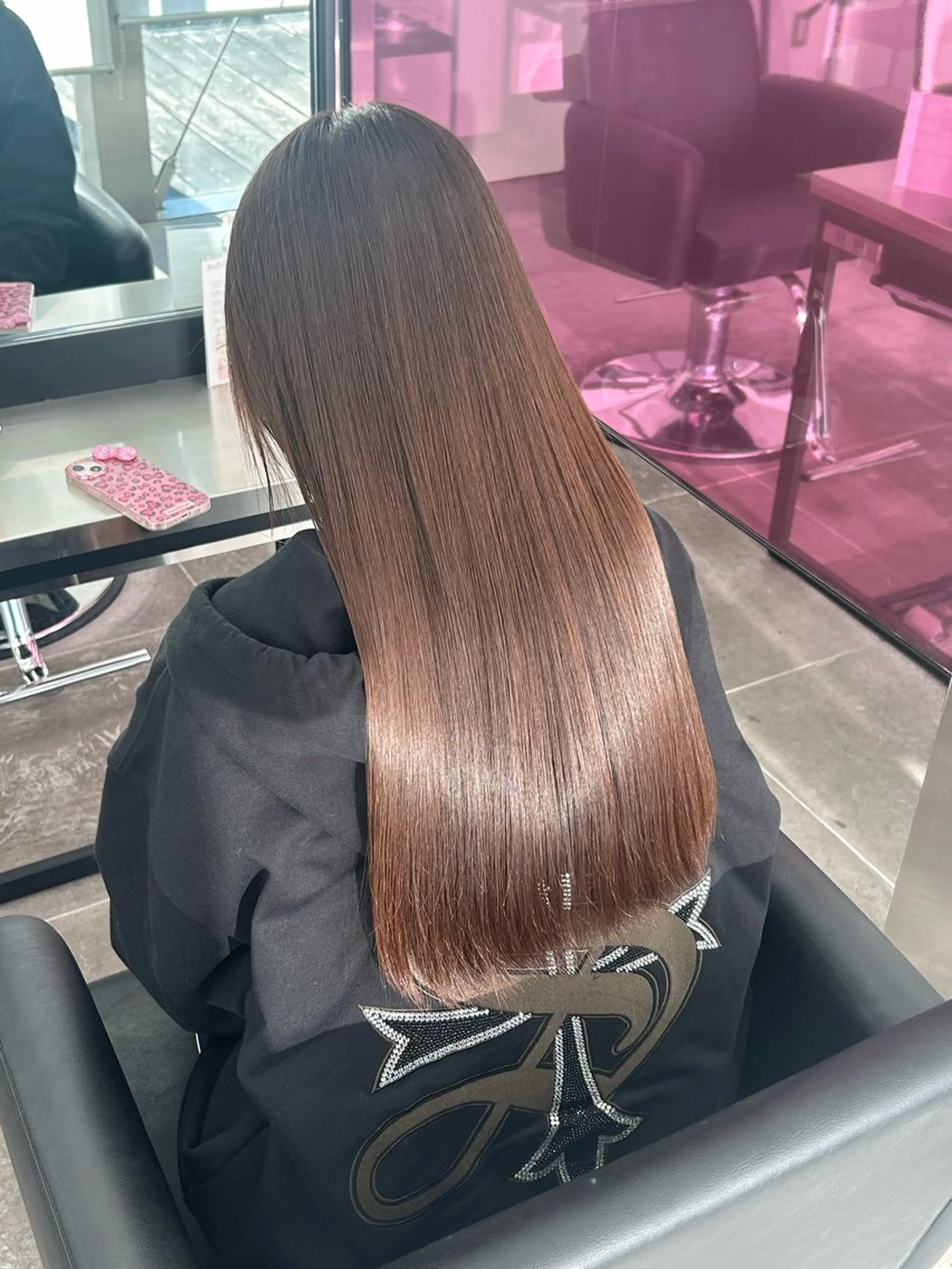 ロング 髪質改善 トリートメント 菊池 梨麻のヘアスタイル