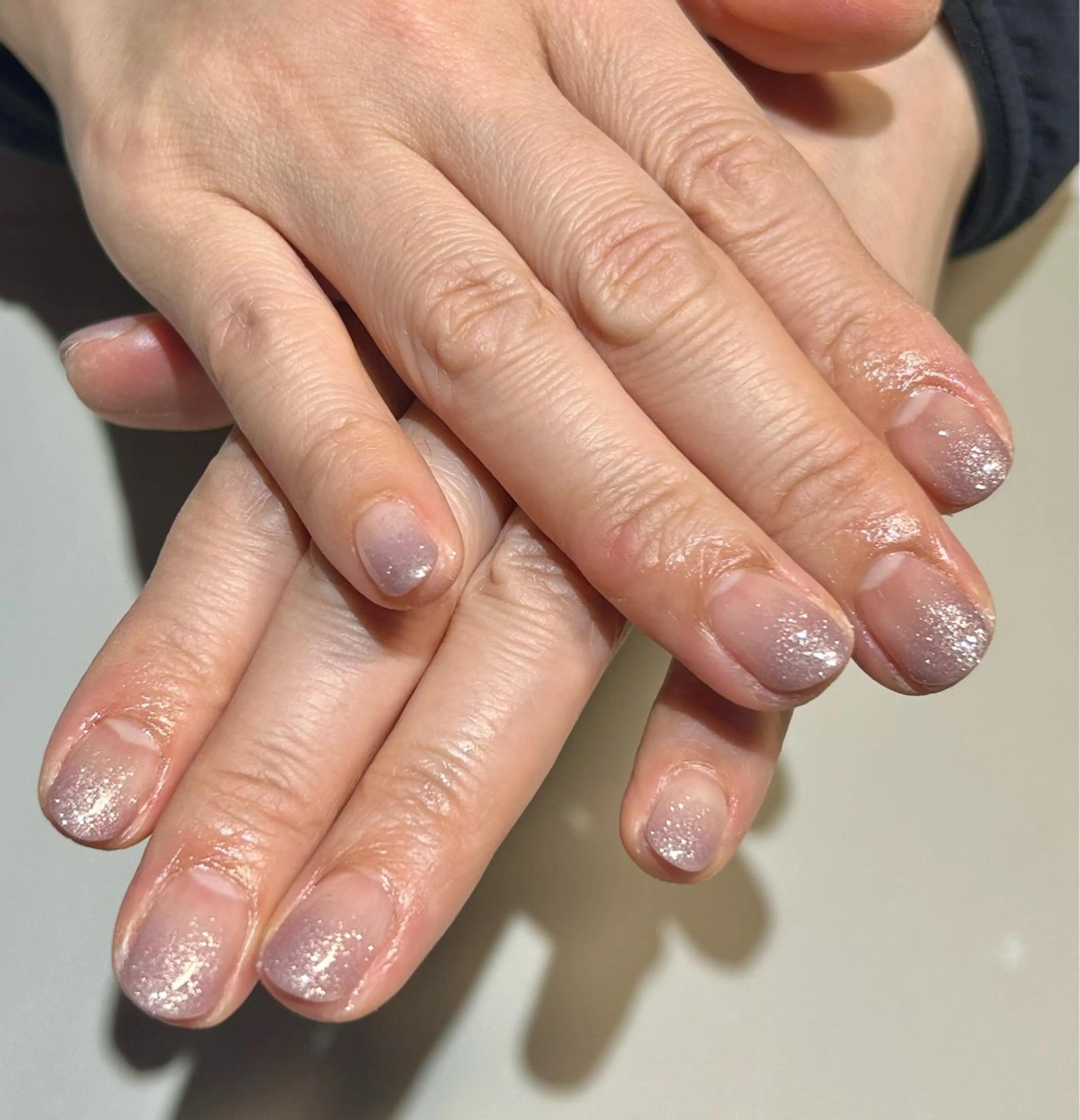 ネイル グラデーション ラメ(グリッター) ラメグラデーション OAK eyelash&nail 新潟所属・森山 ミチカのネイルデザイン