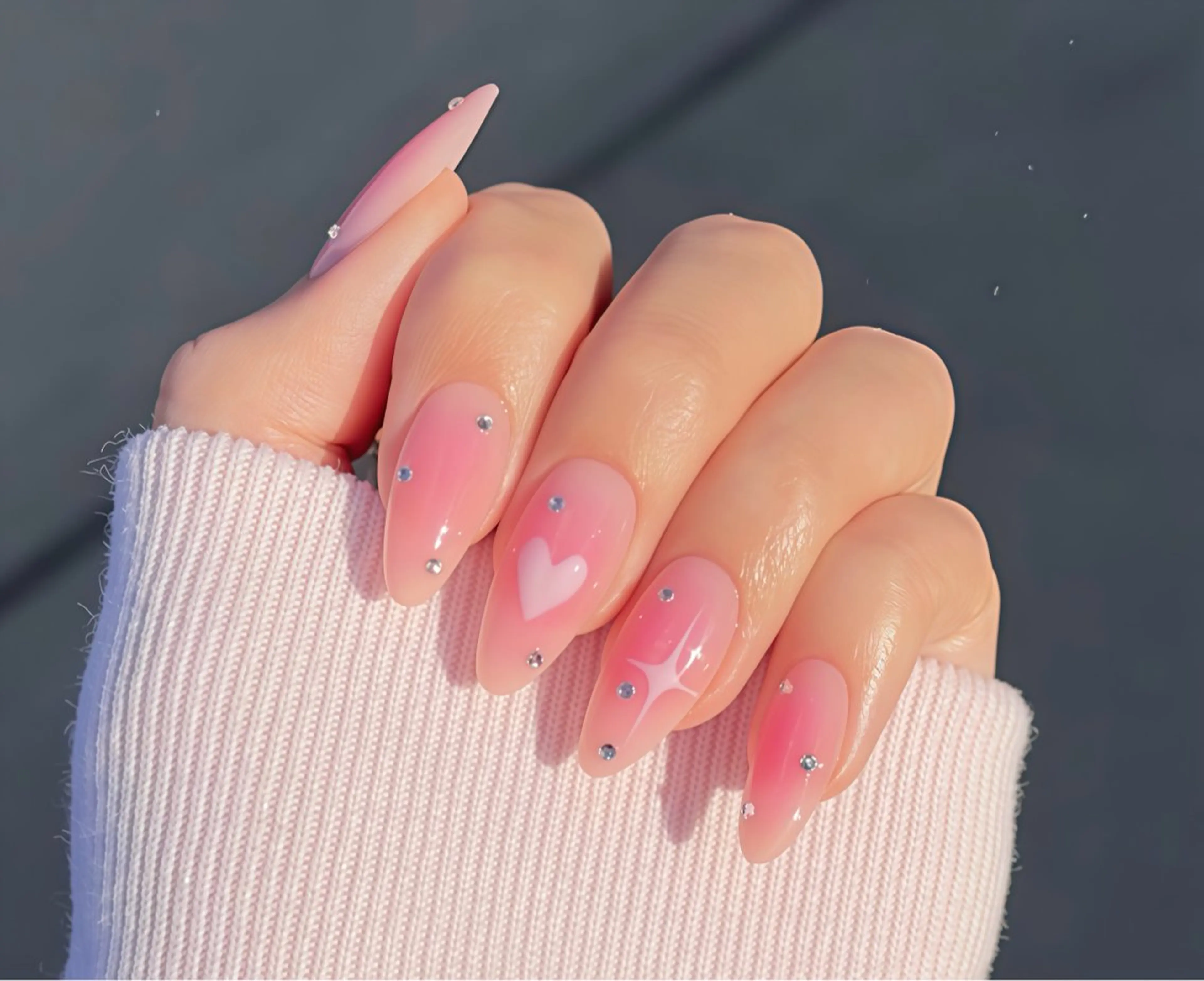 ネイル オーロラネイル チークネイル フットネイル フレンチネイル ジェルネイル NEW NAIL💞 yukiのネイルデザイン